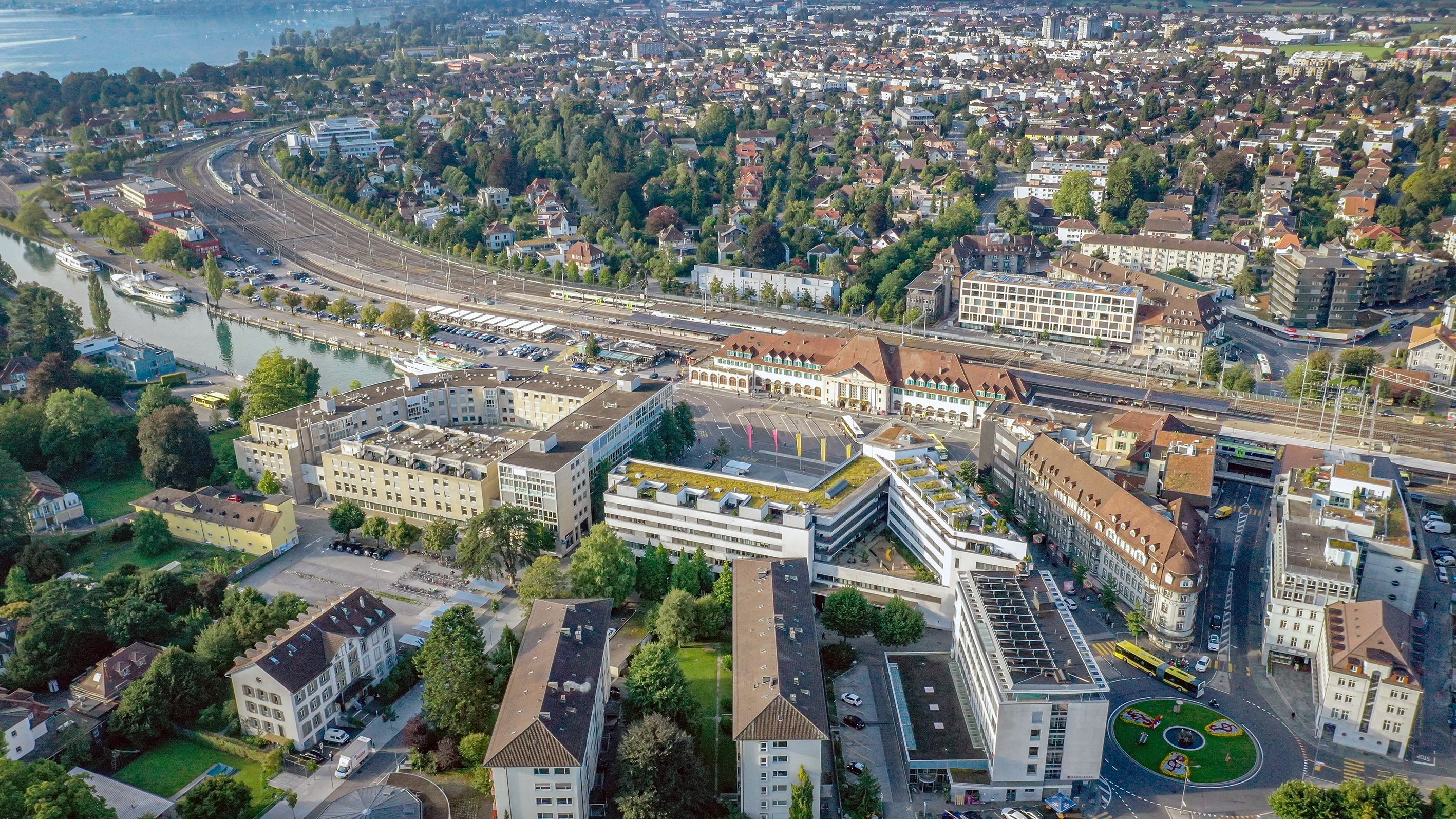 Gebiet um Bahnhof Thun