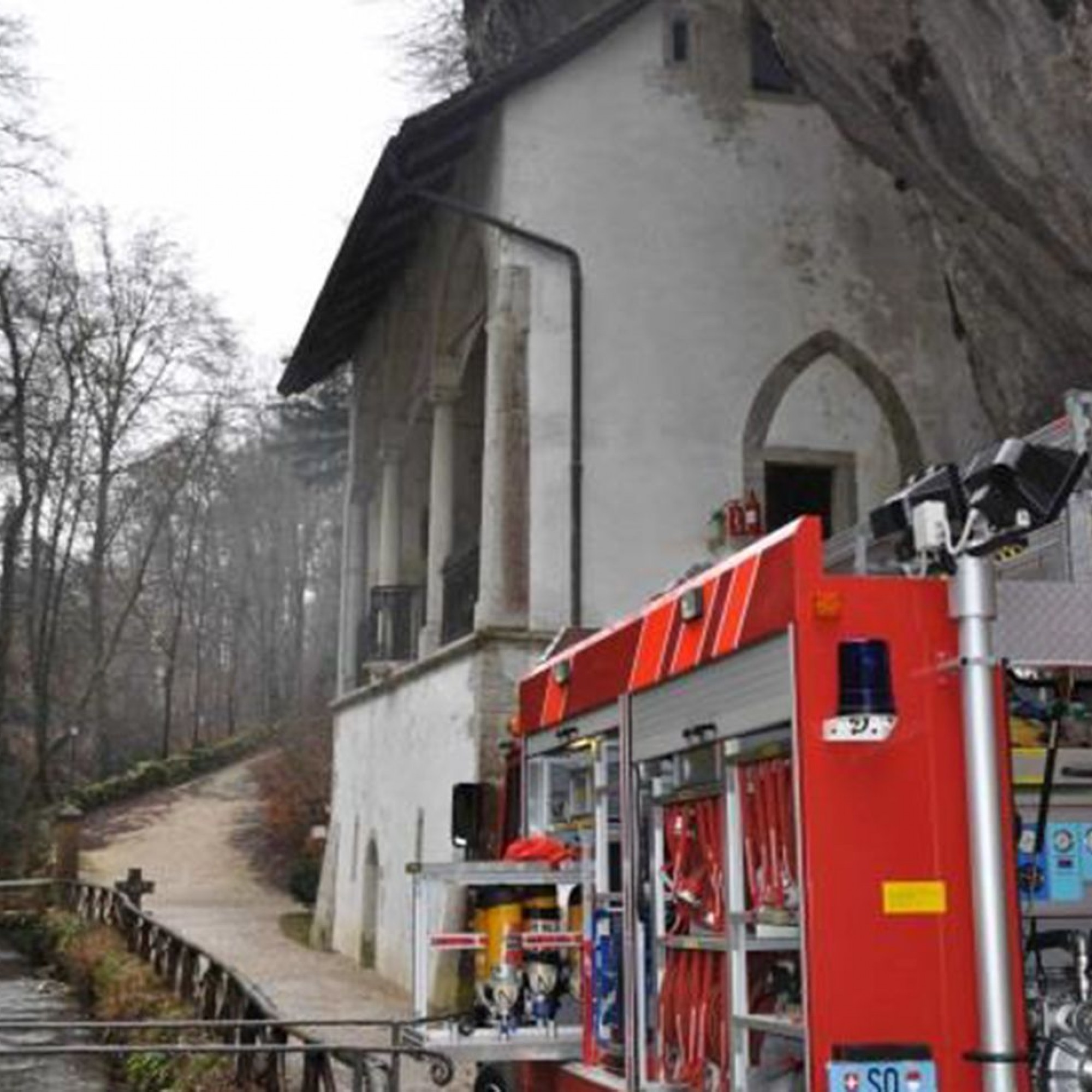 Die St. Verenakapelle Brand Schaden