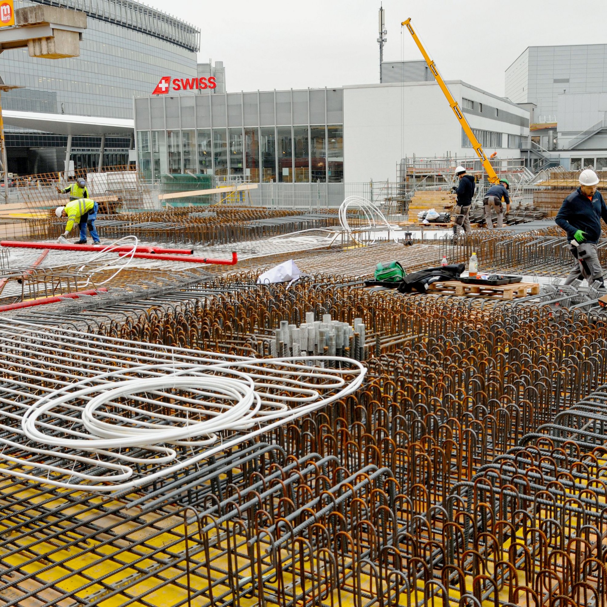 Bewehrung Gepäcksortieranlage Flughafen Zürich