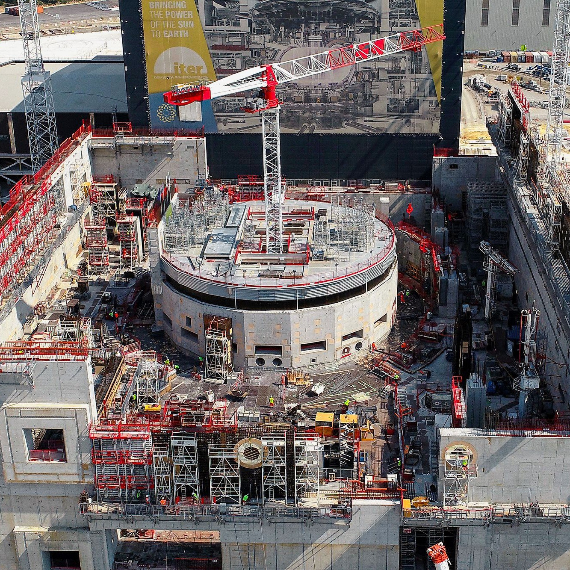 Reaktormantel Tokamak auf Iter-Baustelle