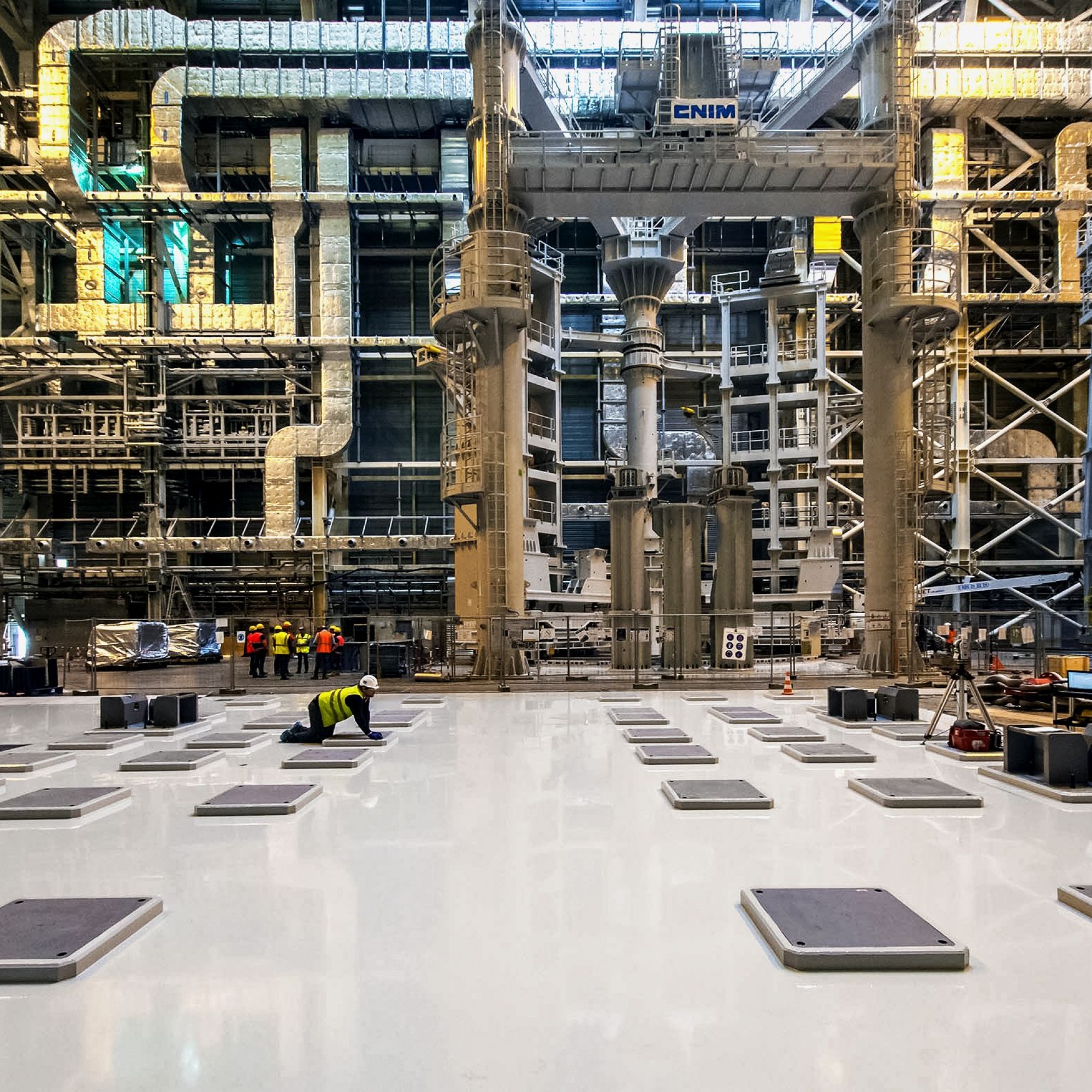 Montagehalle Tokamak Iter-Baustelle