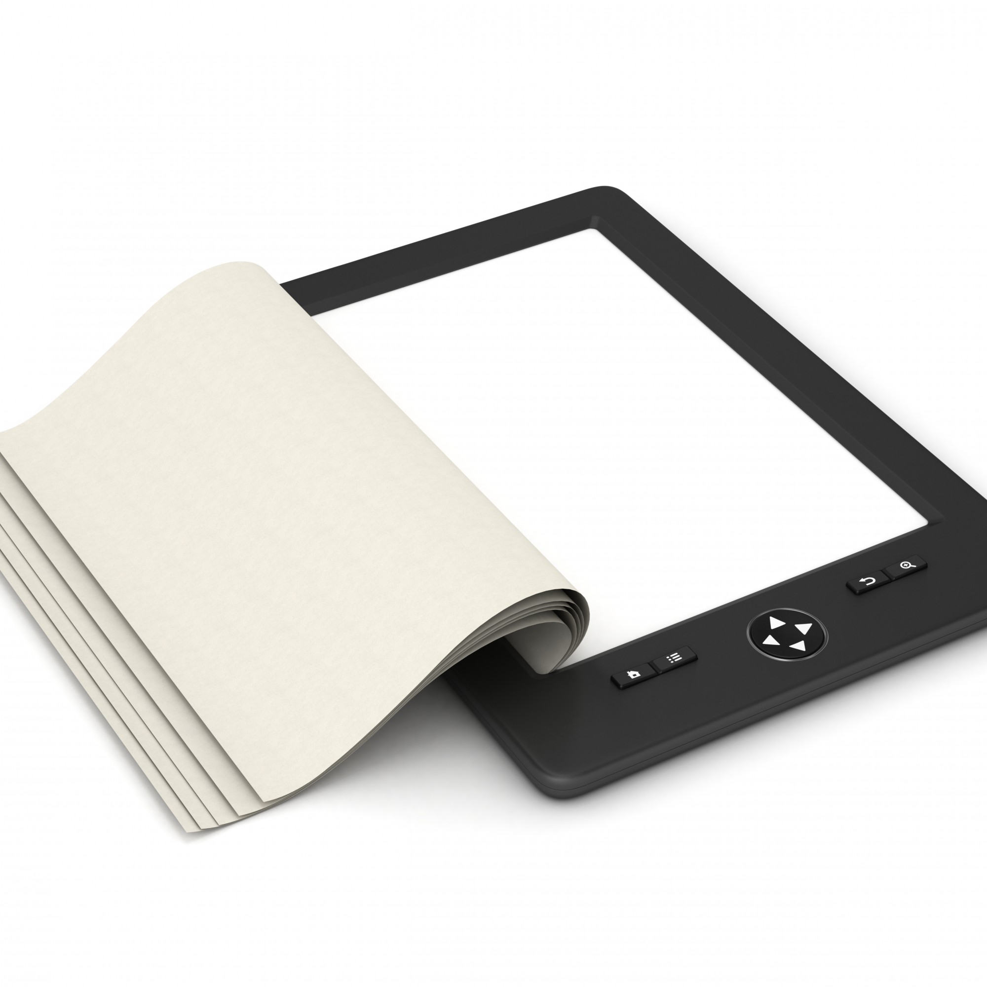 E-Reader mit Buchseite