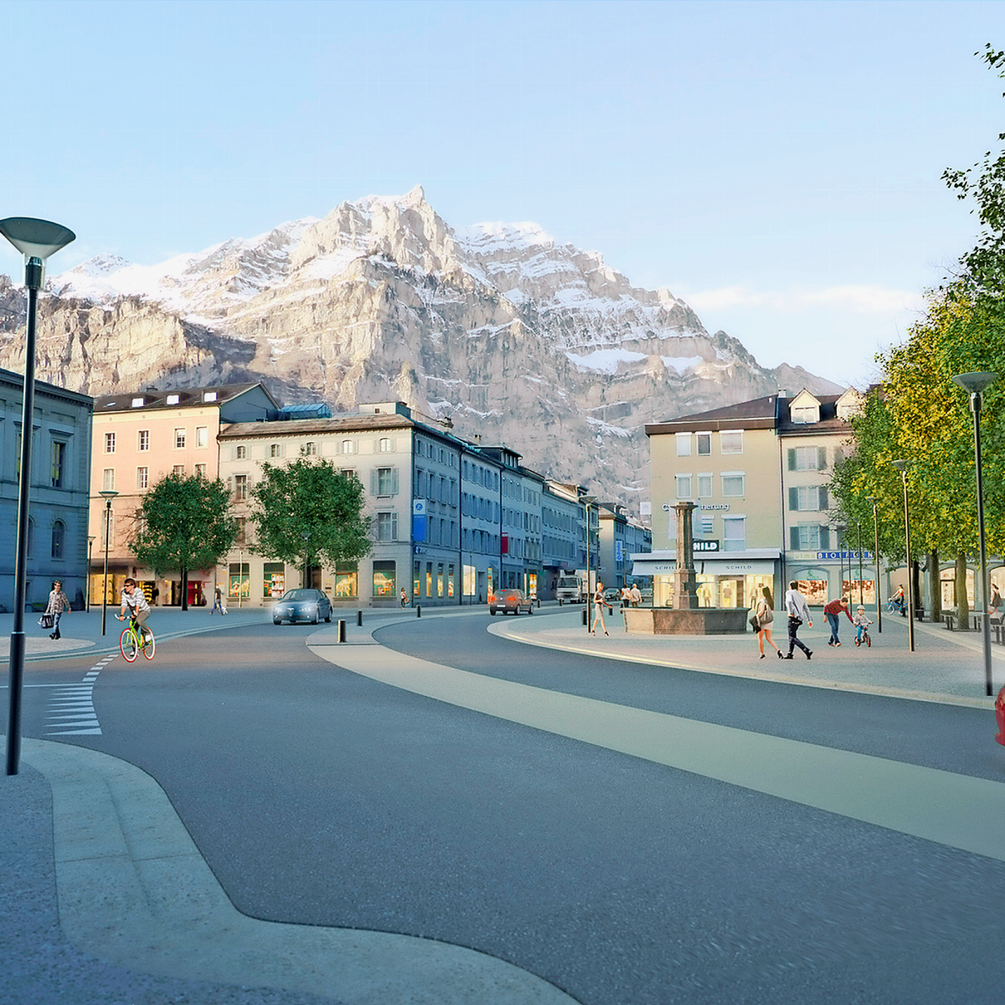 Visualisierung Glarus Zentrum