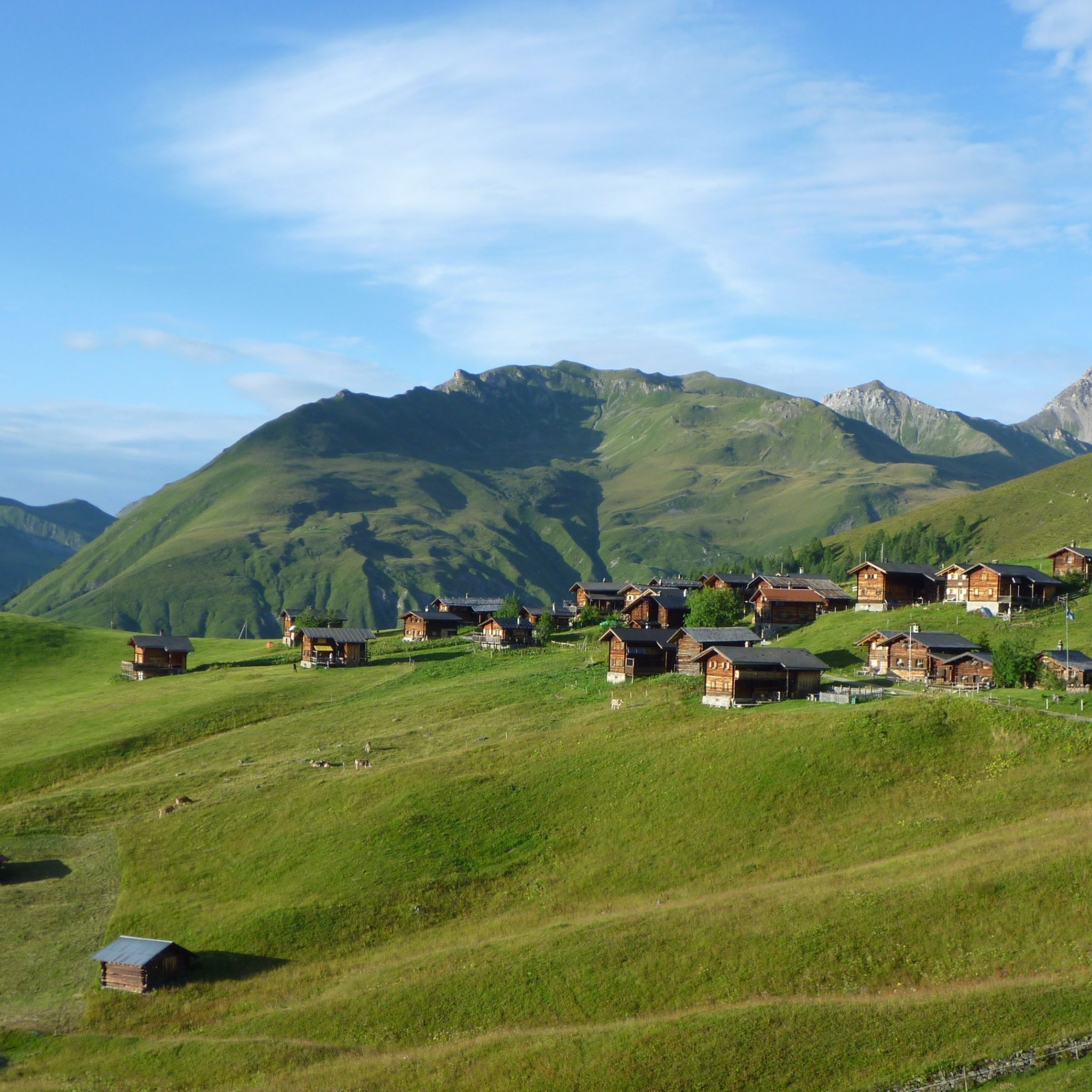 Ehemalige Walsersiedlung Medergen bei Arosa, heute Maiensäss.