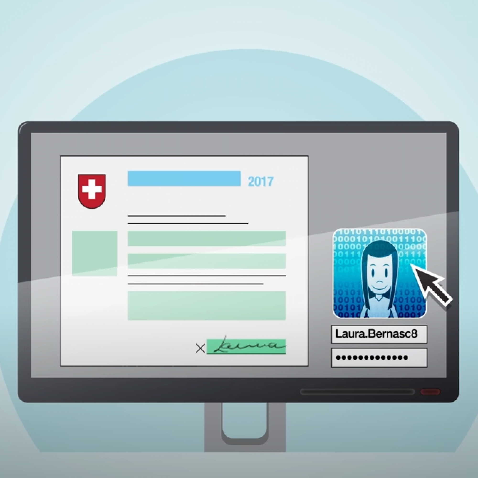 Screenshot Erklärvideo von SwissSign zur digitalen Identität