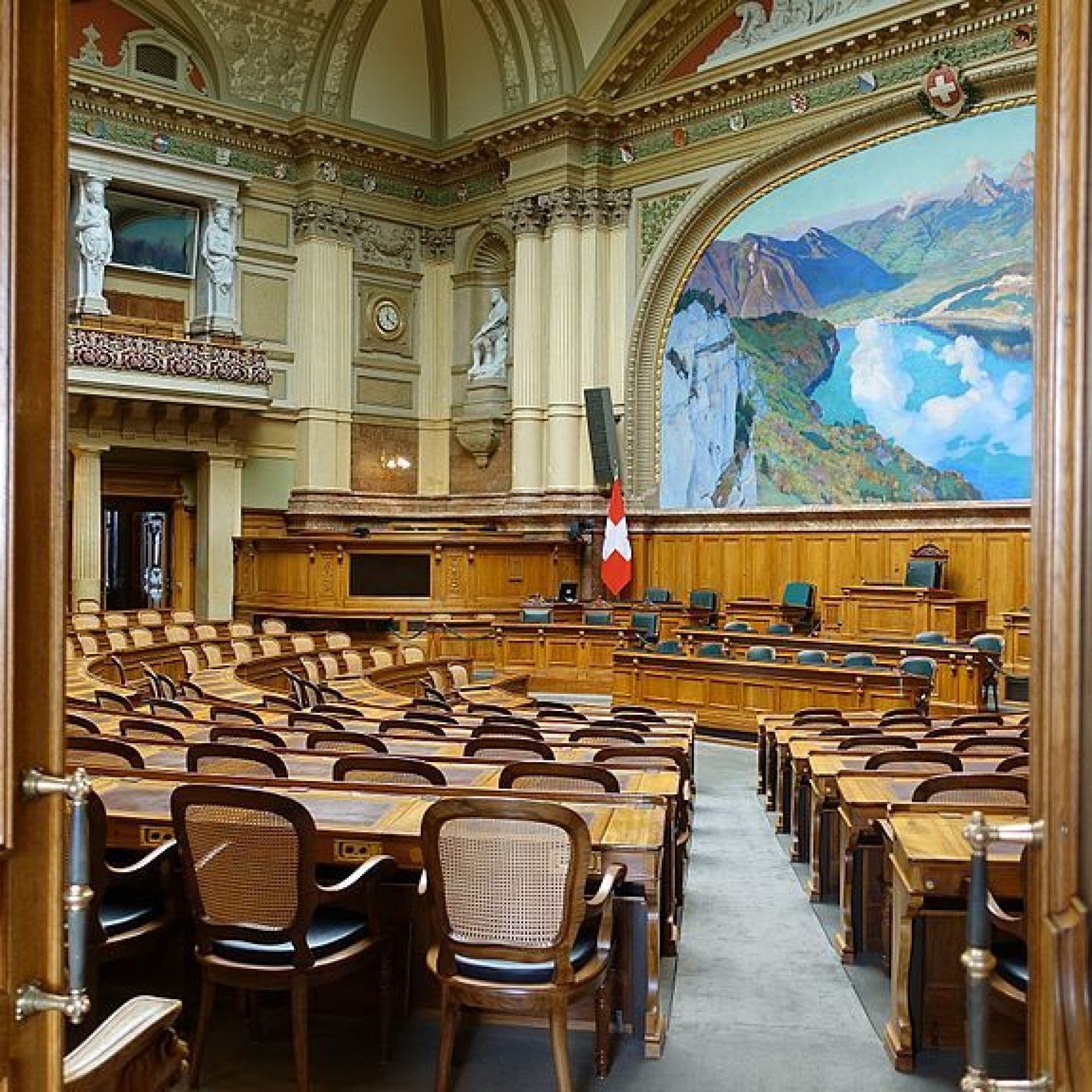 Blick in den Nationalratssaal im Bundeshaus in Bern