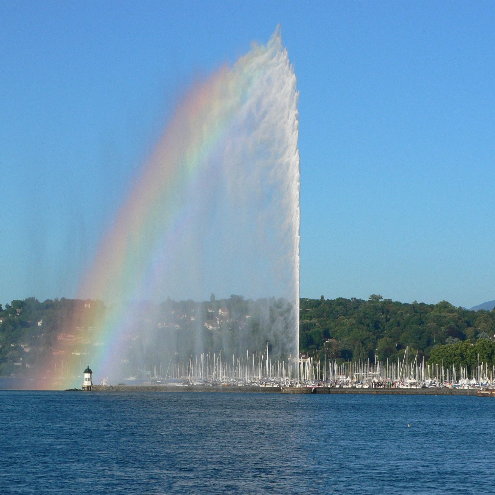 Jet d'Eau mit Regenbogen