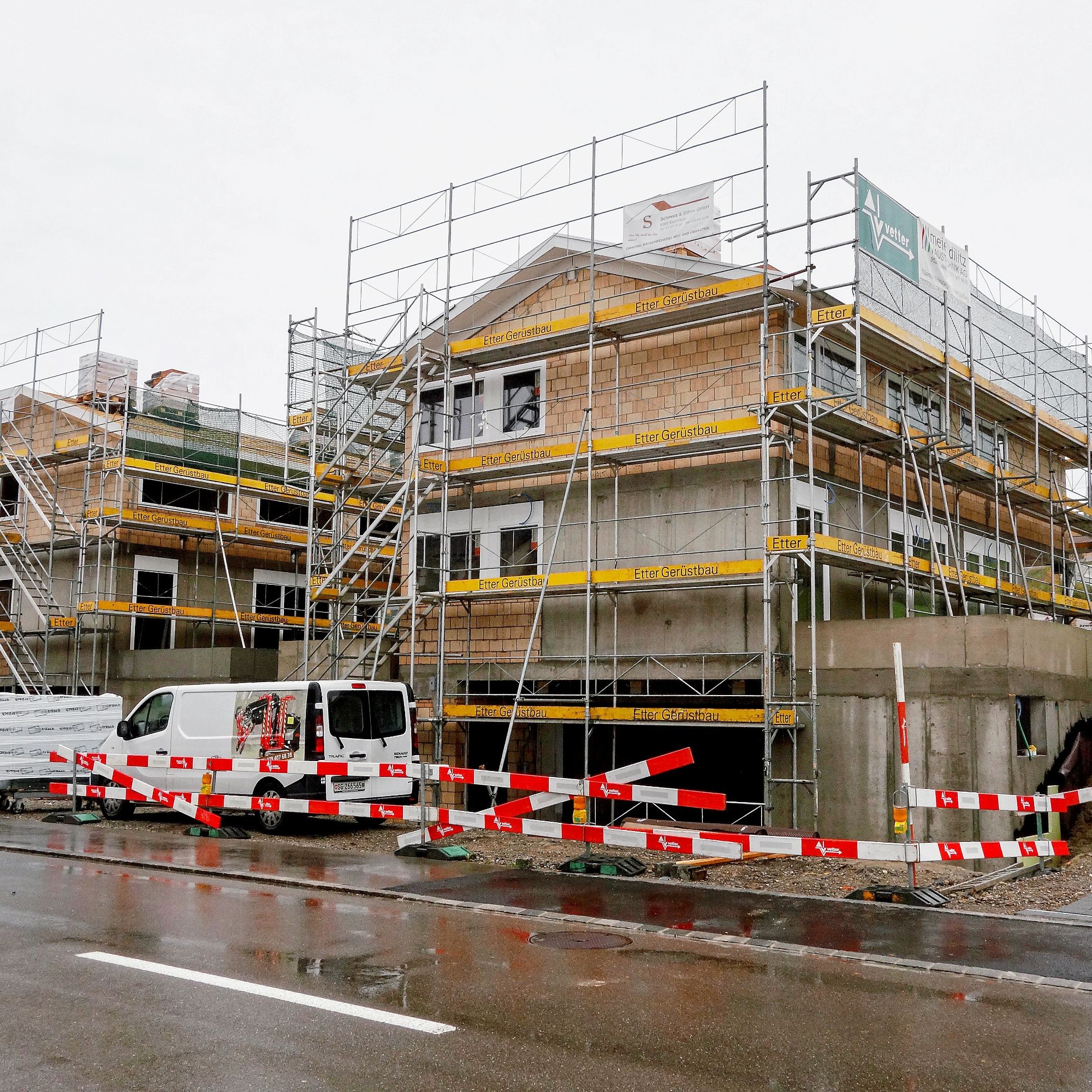 Baustelle Einfamilienhäuser