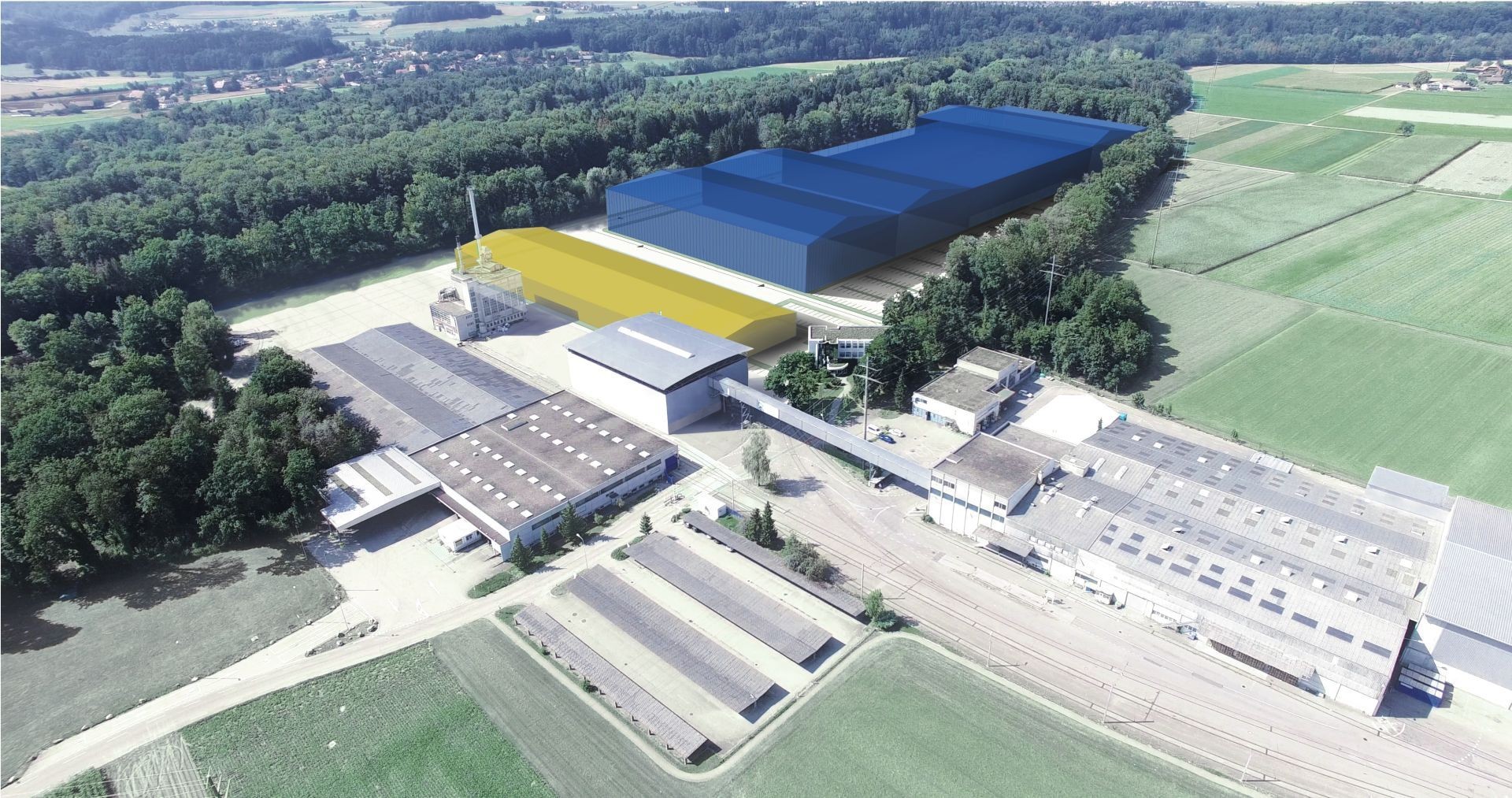 Digitec Galaxus und die Post planen ein neues Paket-Sortierzentrum für Grosskunden auf dem Areal der früheren Papierfabrik Utzenstorf. 