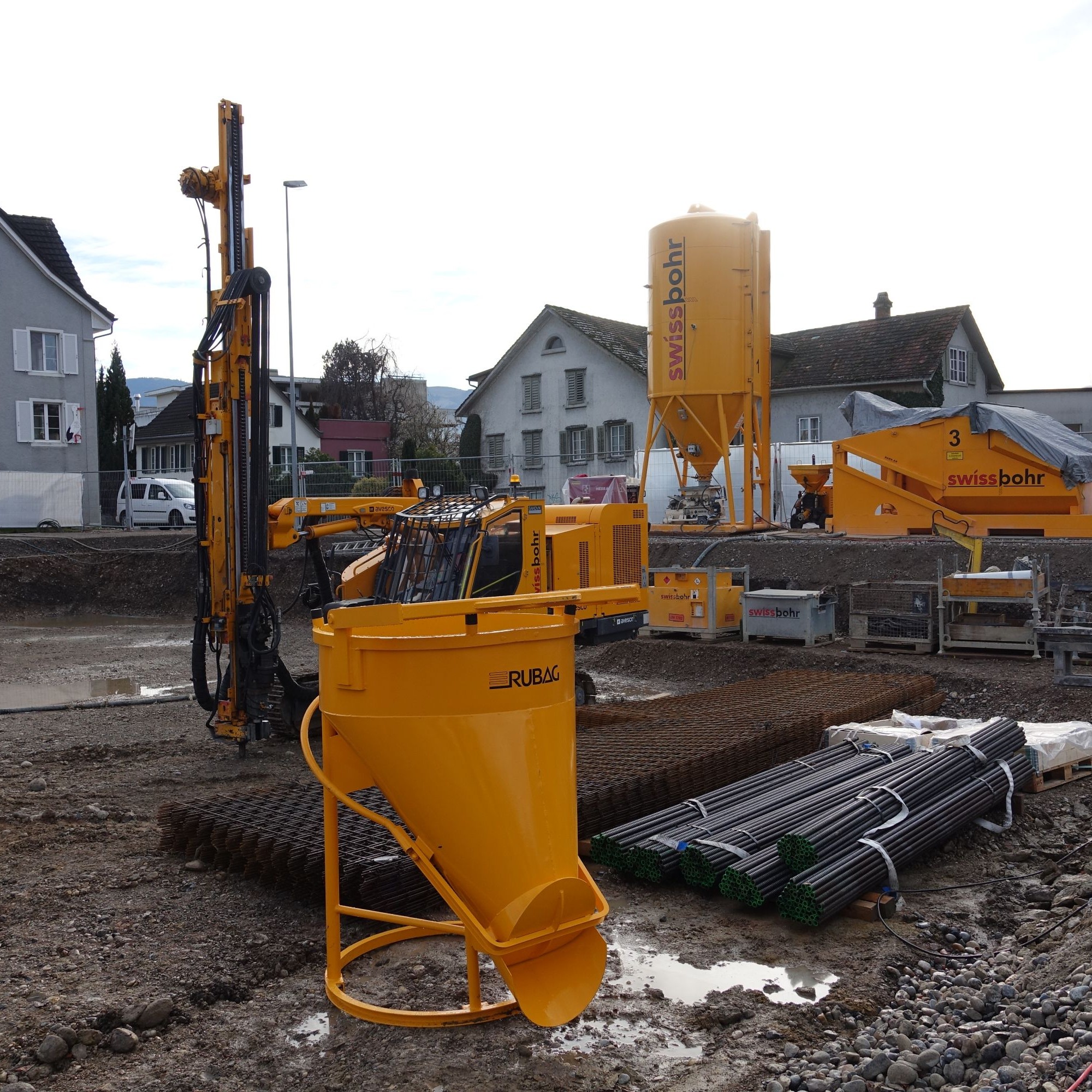 Baustelle Mehrfamilienhaus