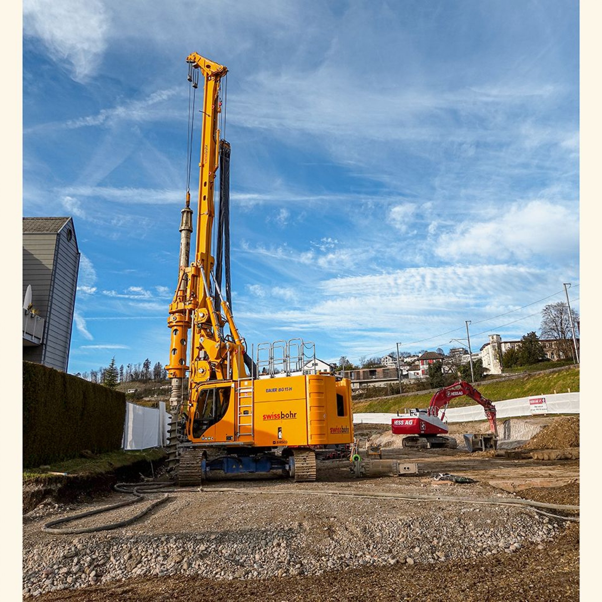 Grossbohrgerät Bauer BG 15 H VL in Rapperswil-Jona