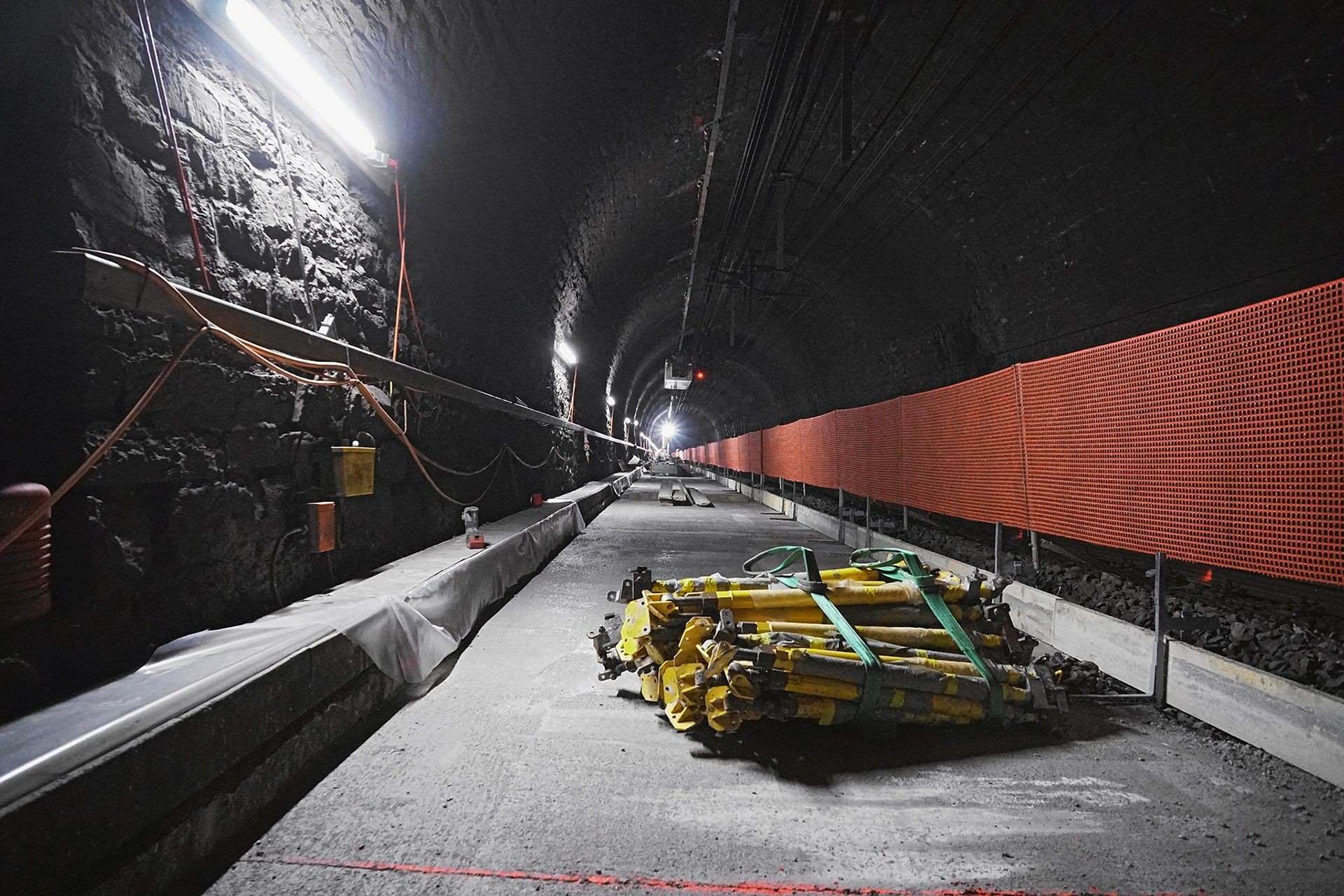 Bauarbeiten Lötschbergtunnel Sommer 2019