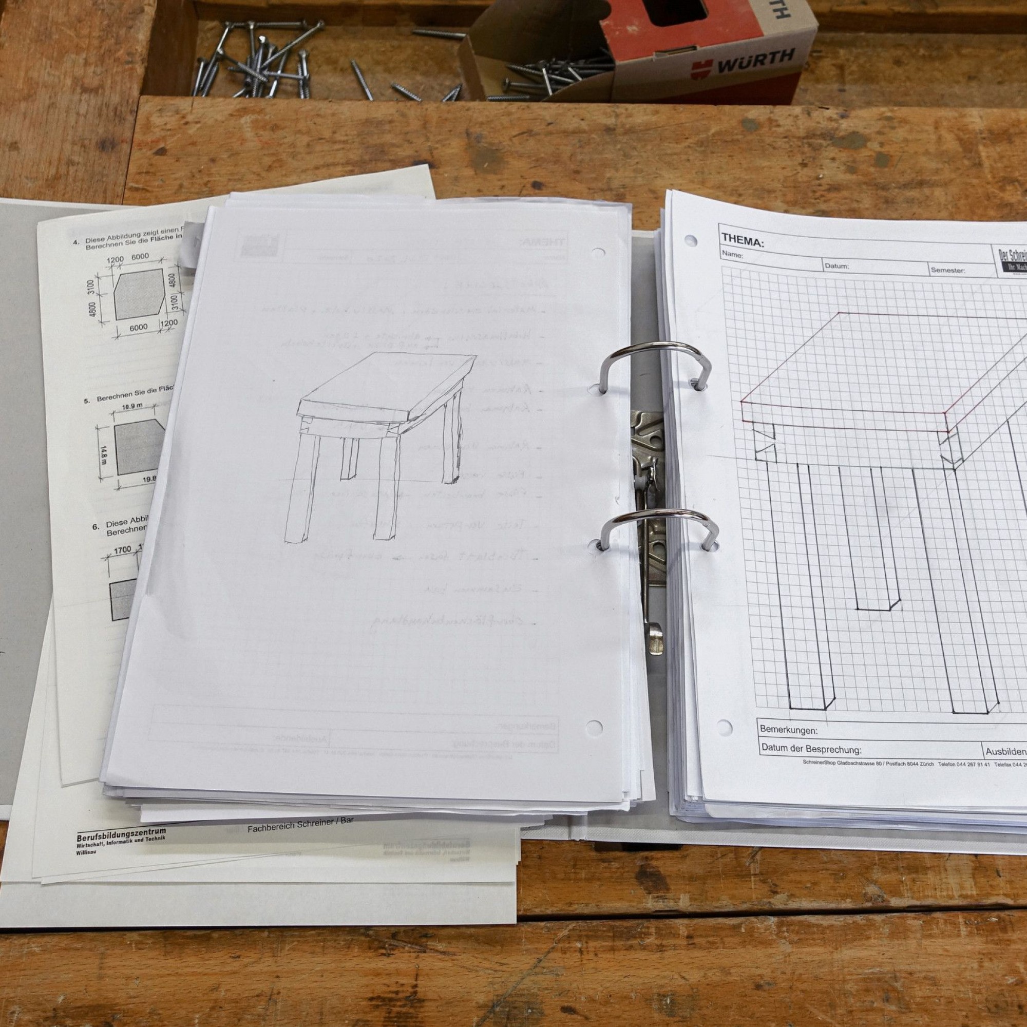 Bauplan kleiner Beistelltisch