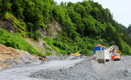 Die Deponie im Schanielatobel.
