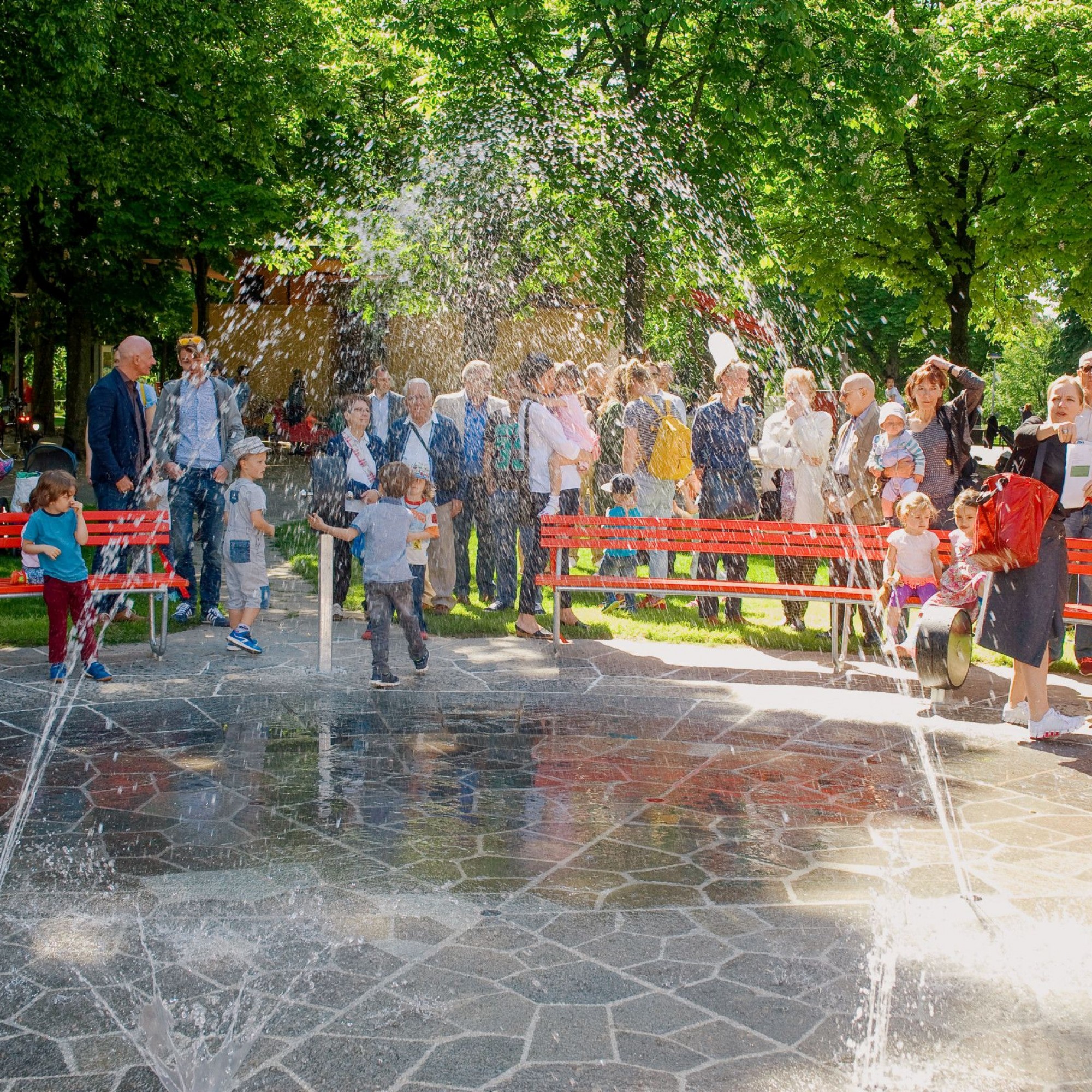 Spiel- und Bewegungsinseln im Schützenmattpark in Basel