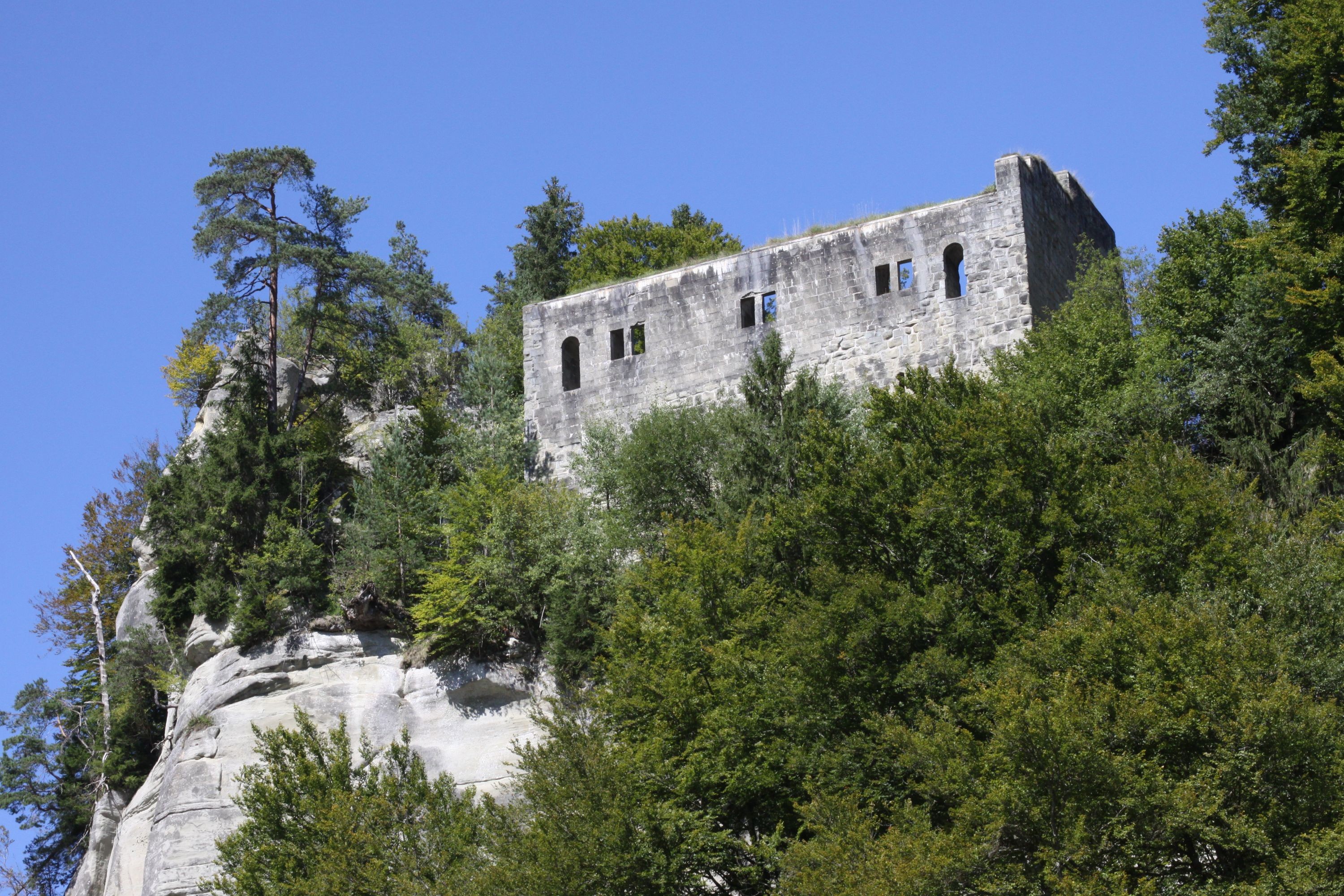 Die Ruine Grasburg in der Gemeinde Schwarzenburg