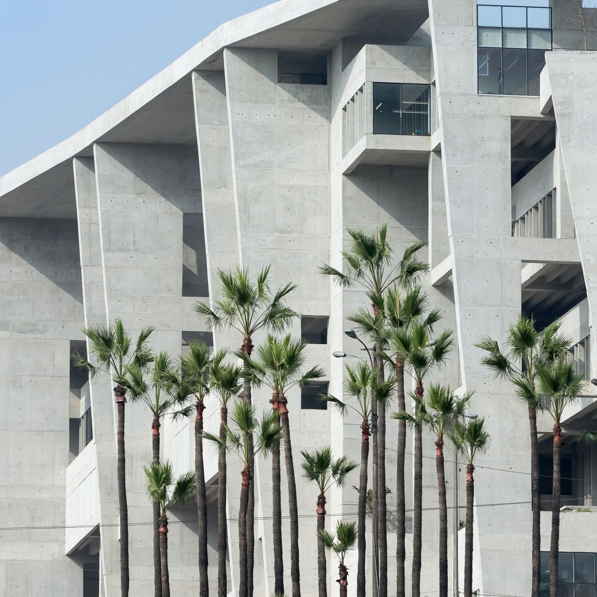 Technische Universität (UTEC) von Lima, Fassadendetail.