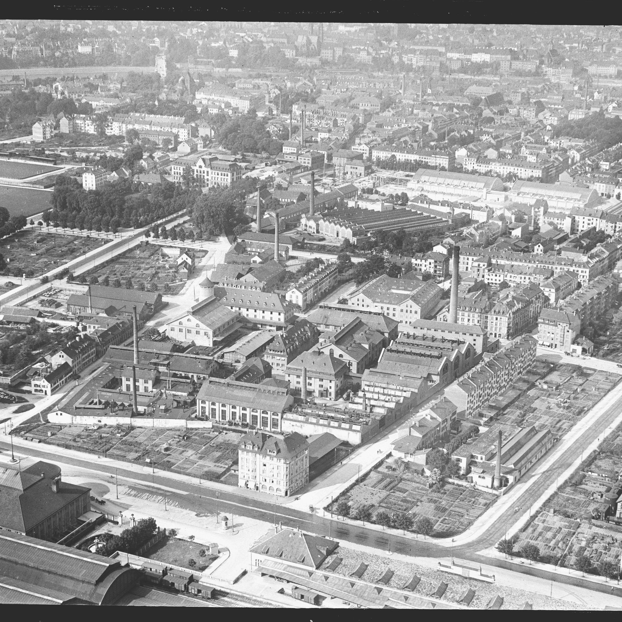 Farbenfabrik von Geigy im Jahr 1927