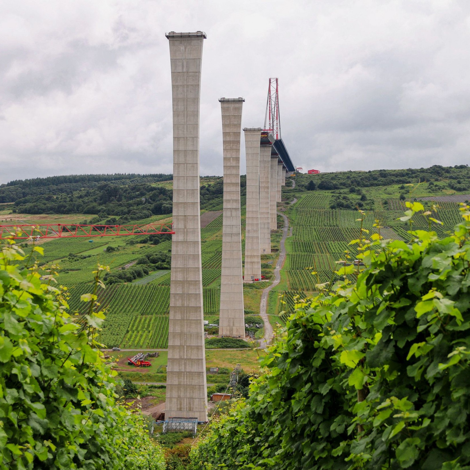 Pfeiler der Hochmoselbrücke in Wittlich