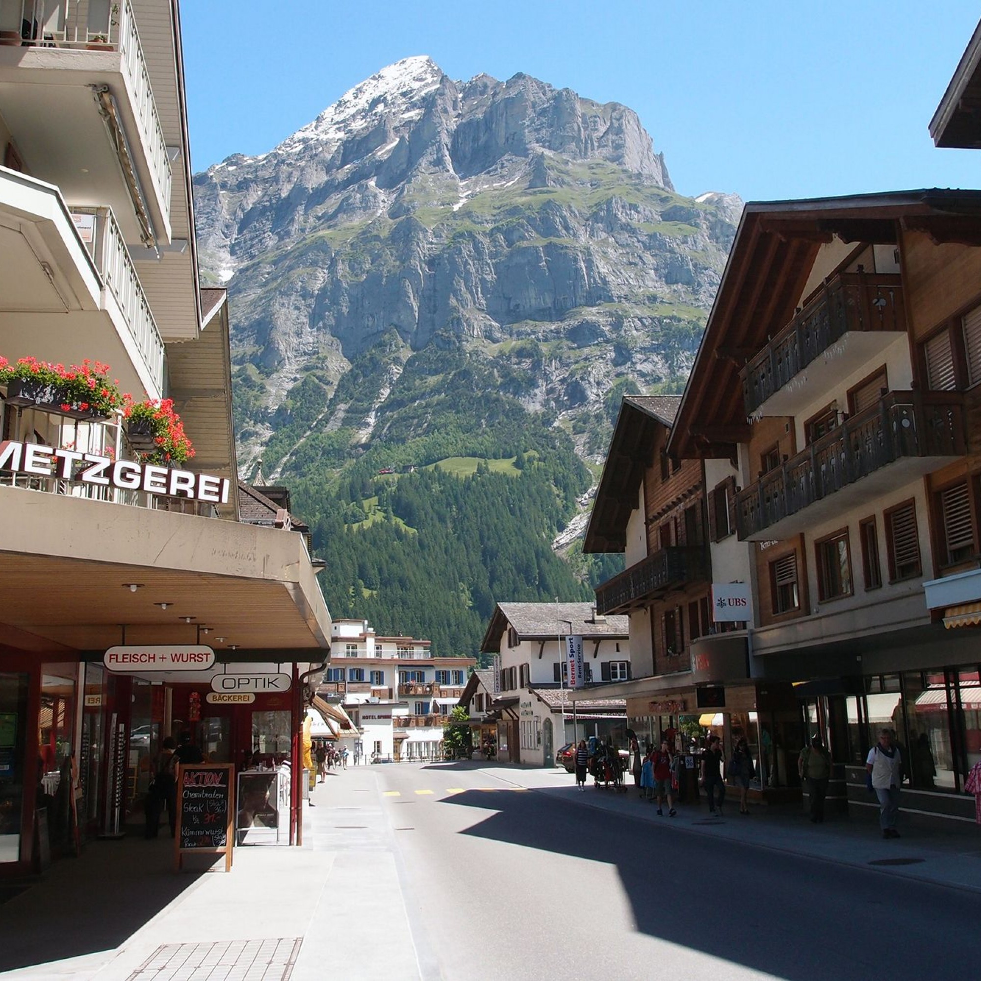 Das Zentrum von Grindelwald