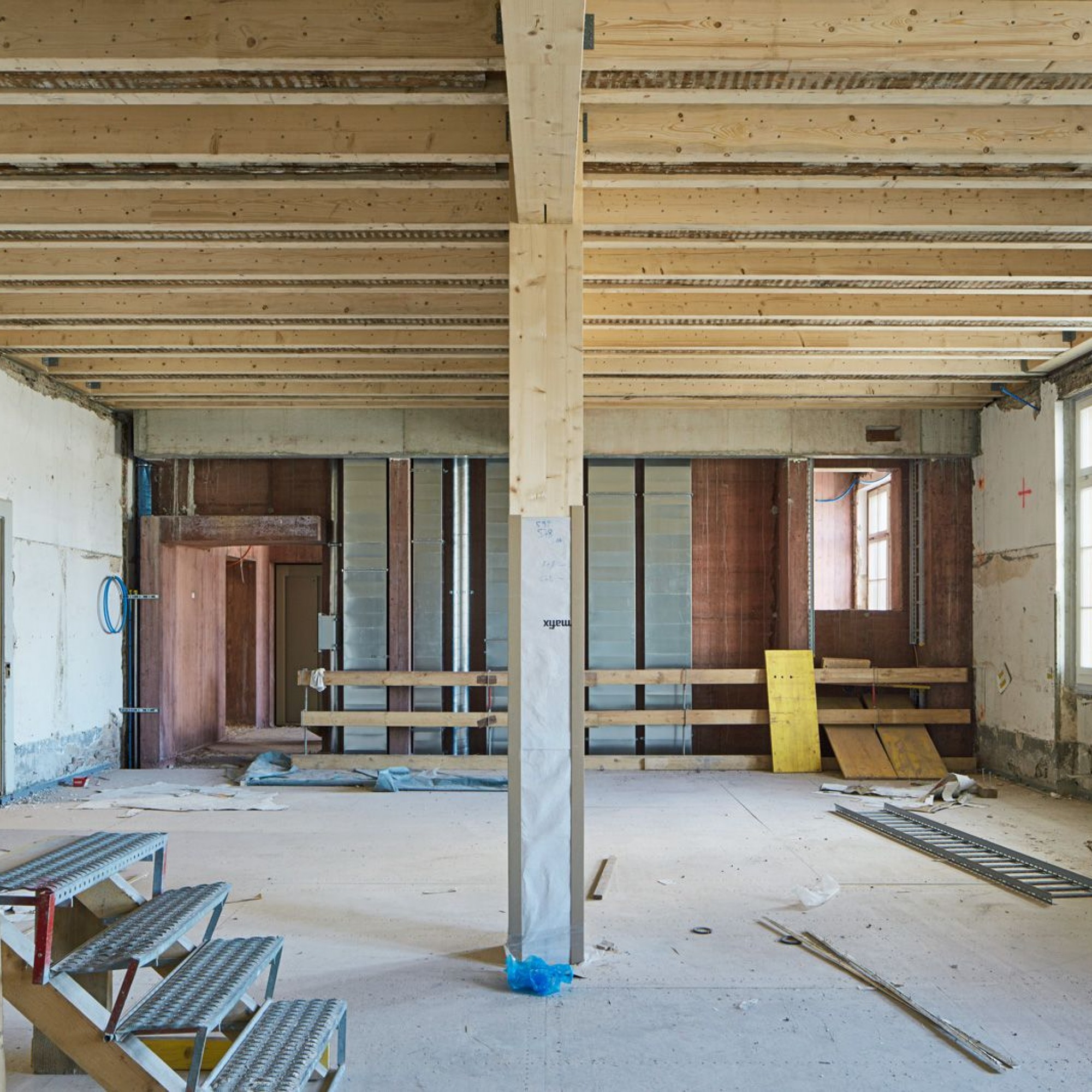 Bauarbeiten am Kasernen-Hauptbau in Basel-Stadt