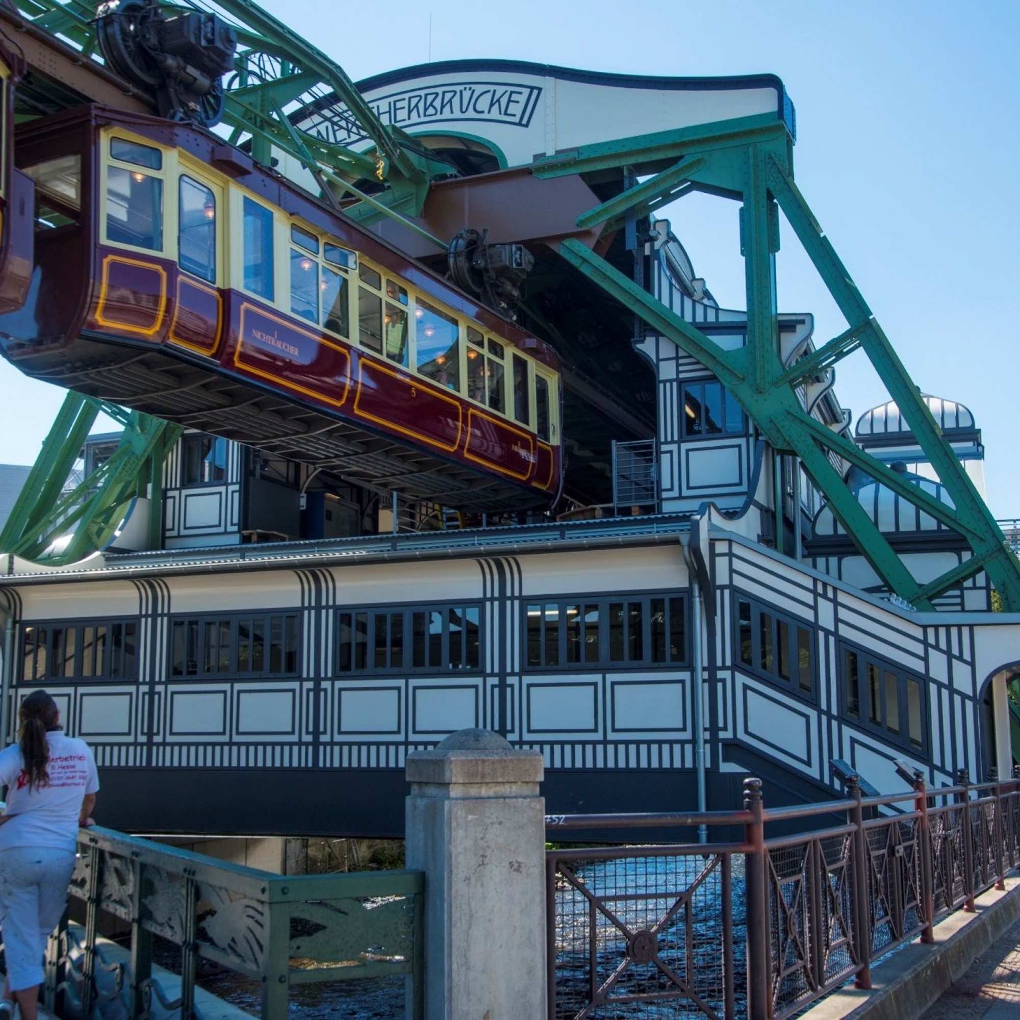 Kaiserwagen der Schwebebahn von Wuppertal.