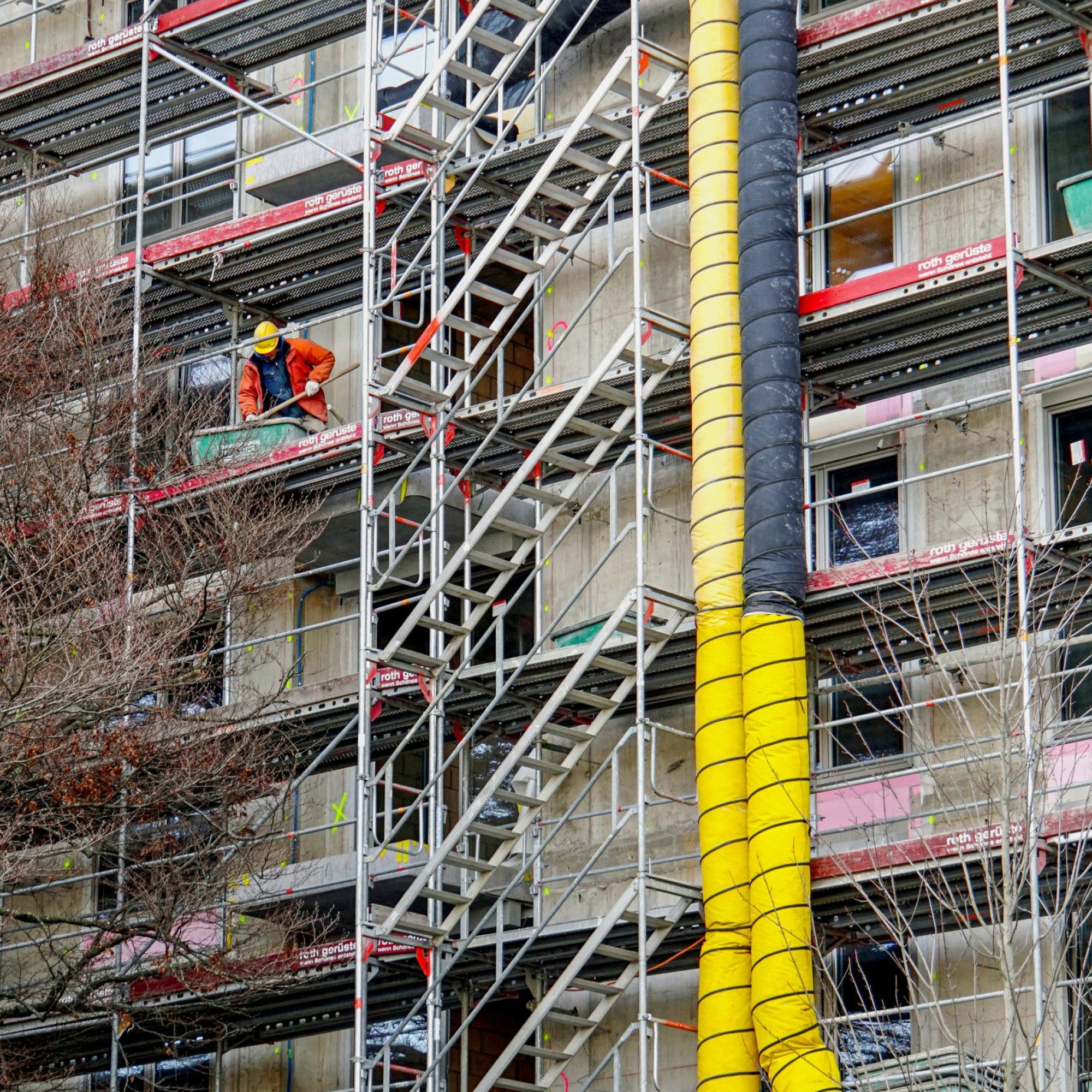 Baustelle in Zürich-Oerlikon