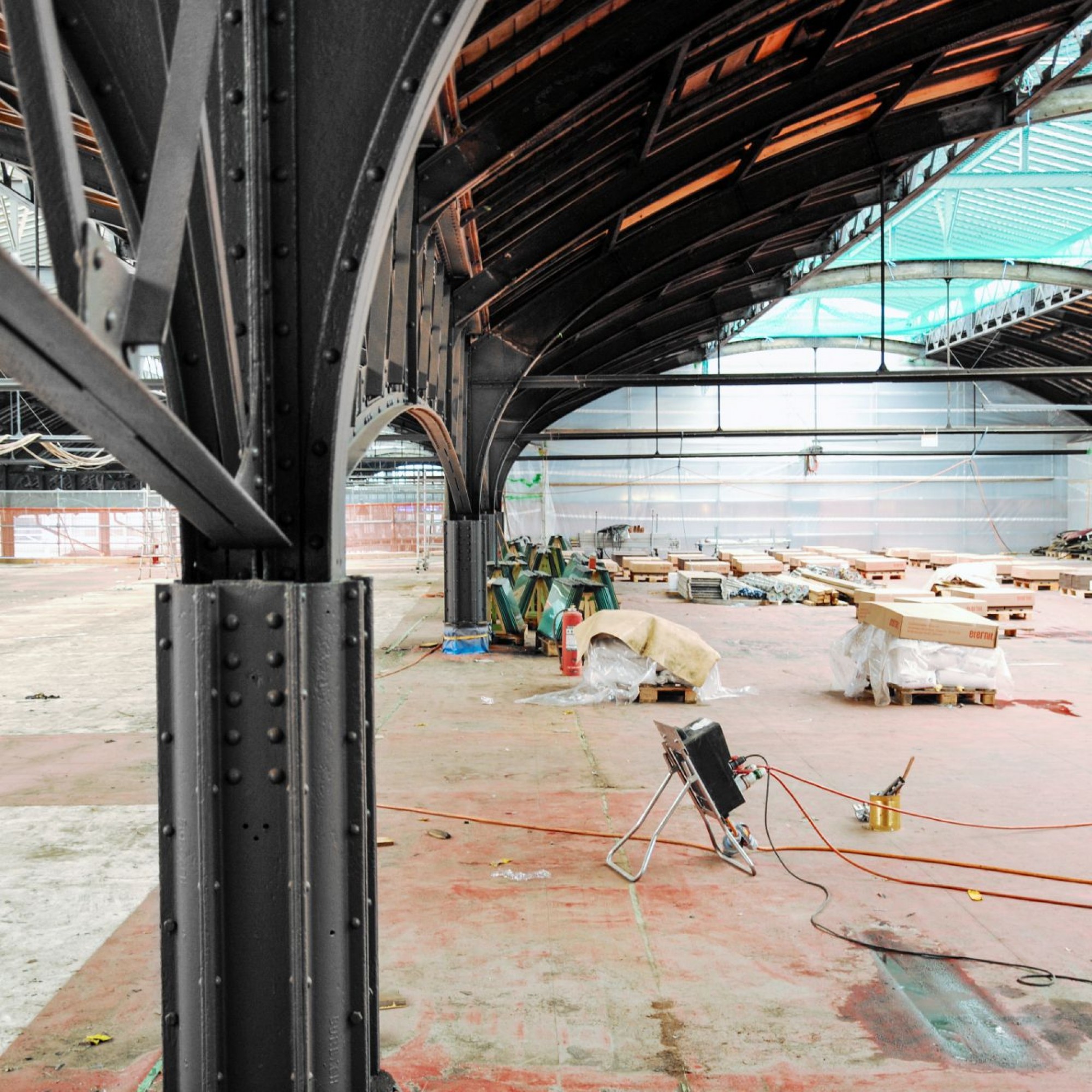 Baustelle zur Sanierung des Bahnhofs Basel SBB