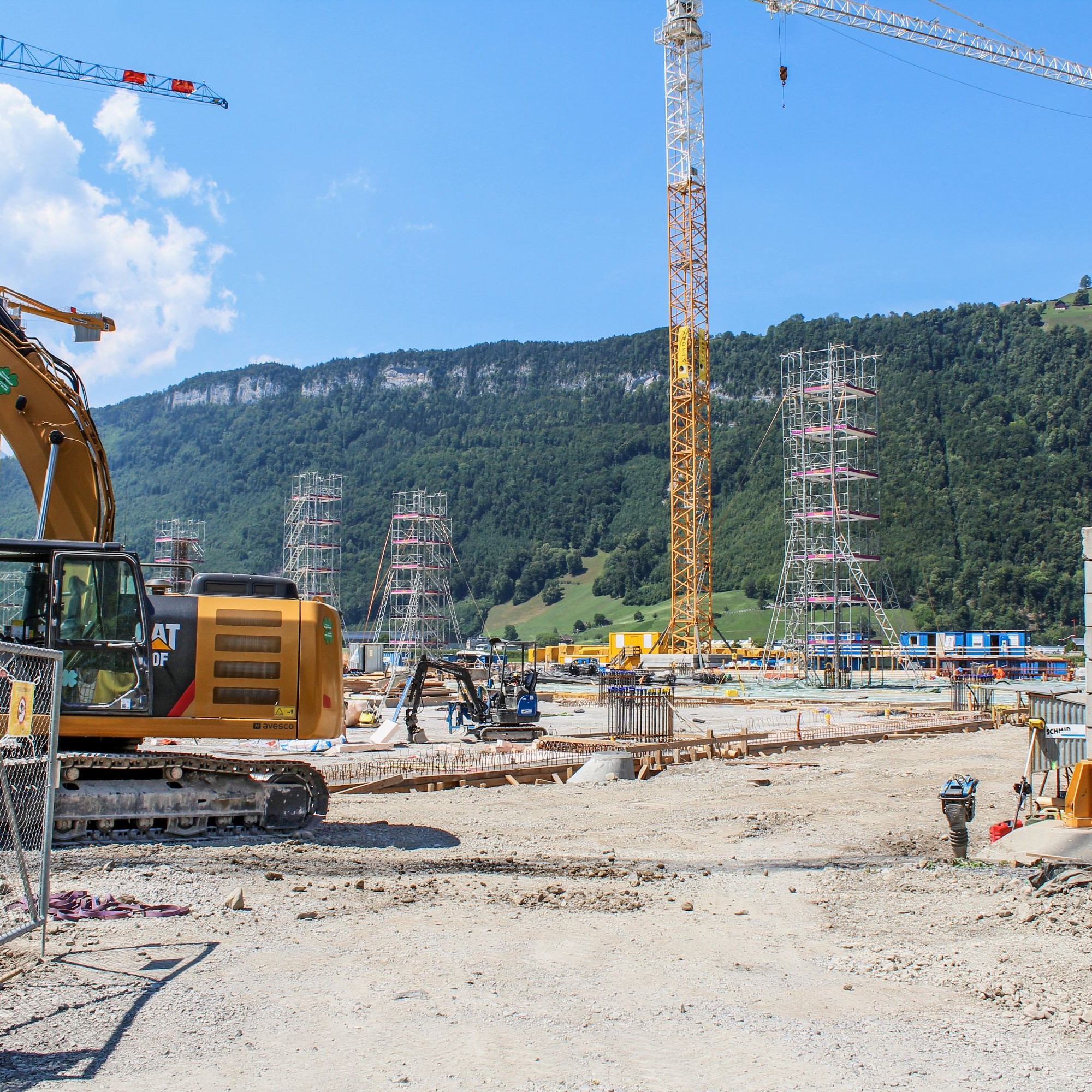 Baustelle in Buochs