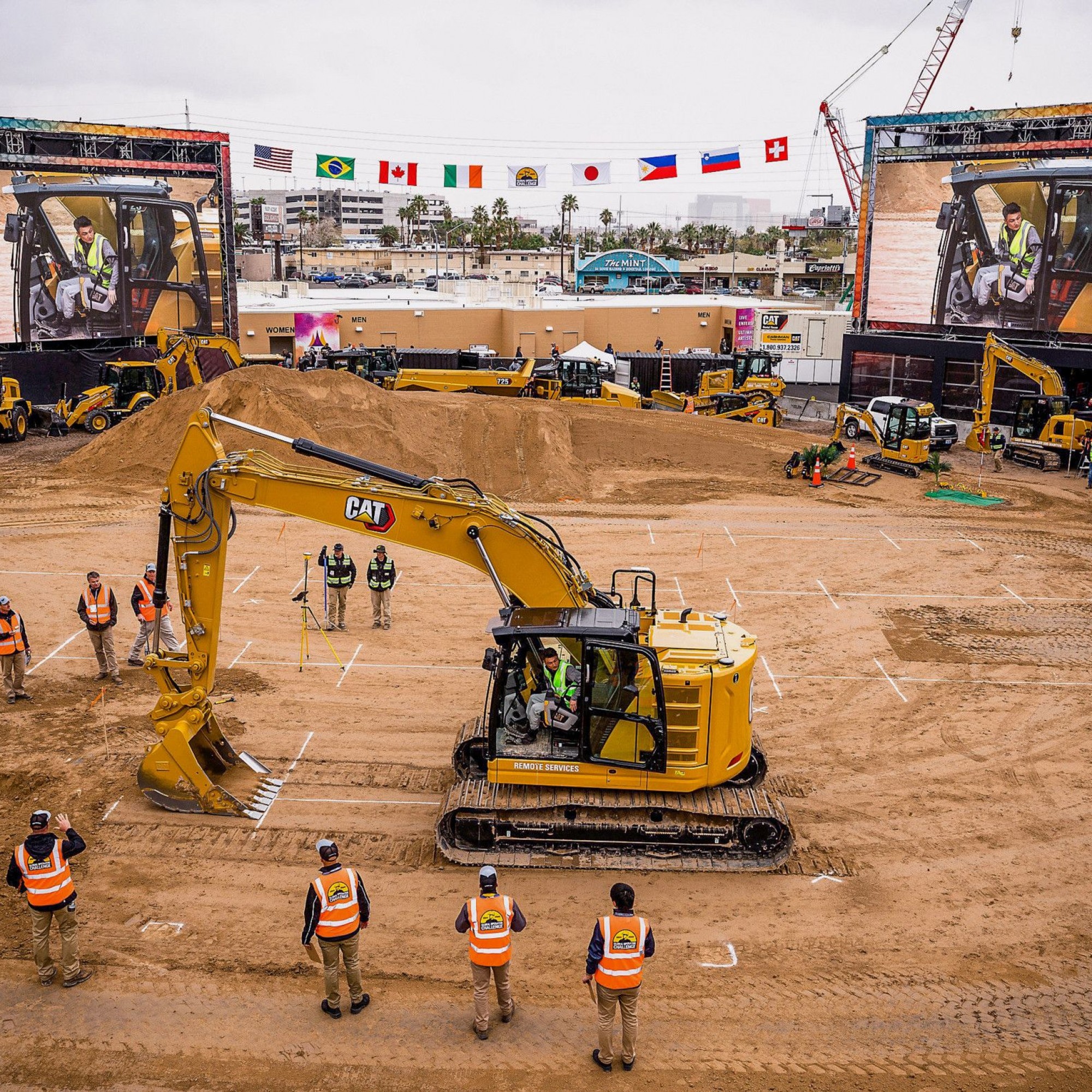 Cat Operator-Stadion auf dem Messeareal der Conexpo 2020 in Las Vegas