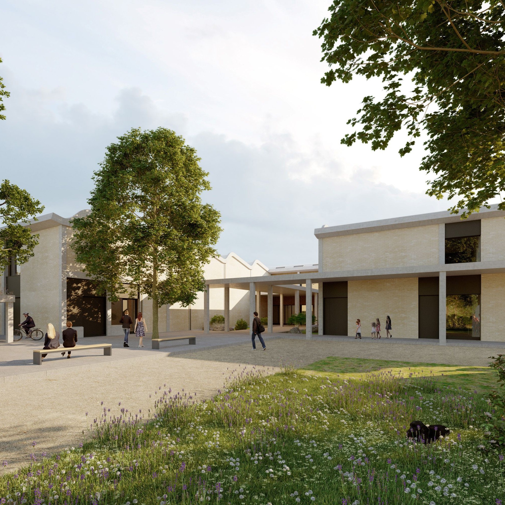 Visualisierung des Ersatz-Neubaus der Heilpägagogischen Schule Bern