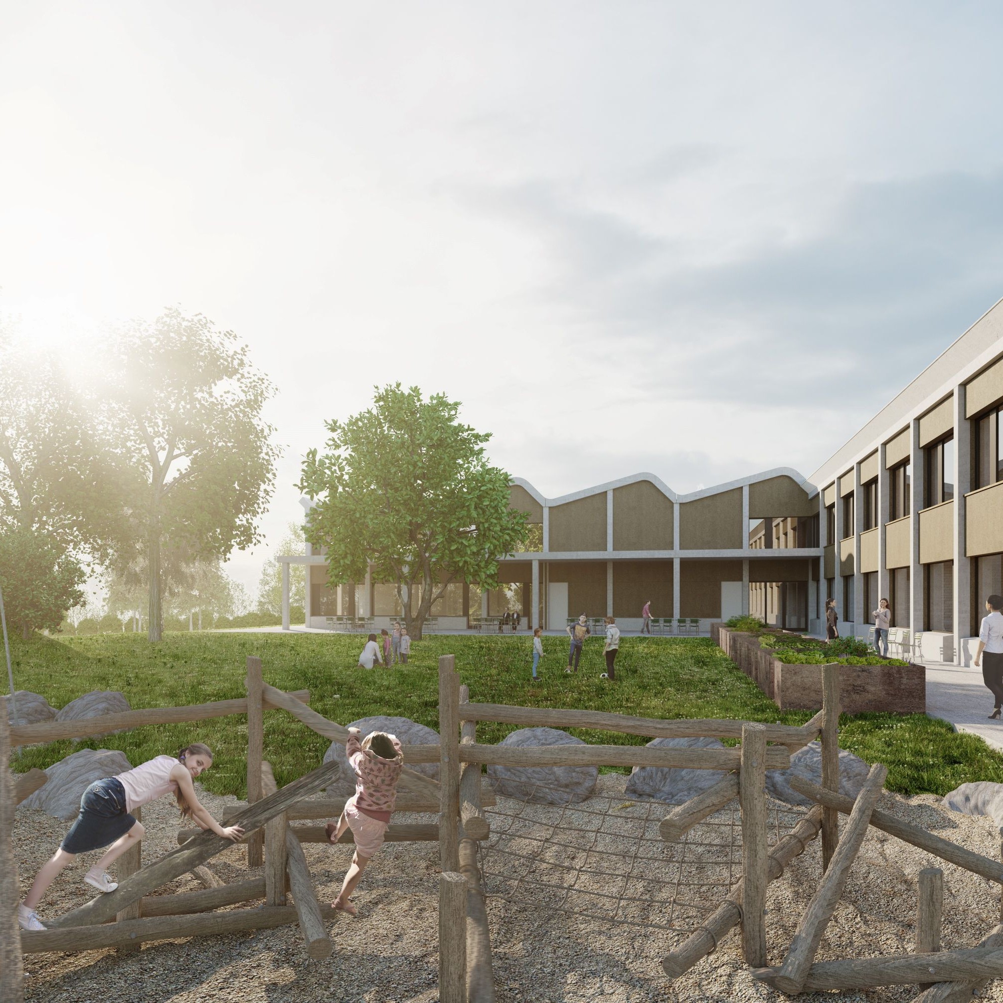 Visualisierung Ersatzneubau Heilpägagogische Schule Bern