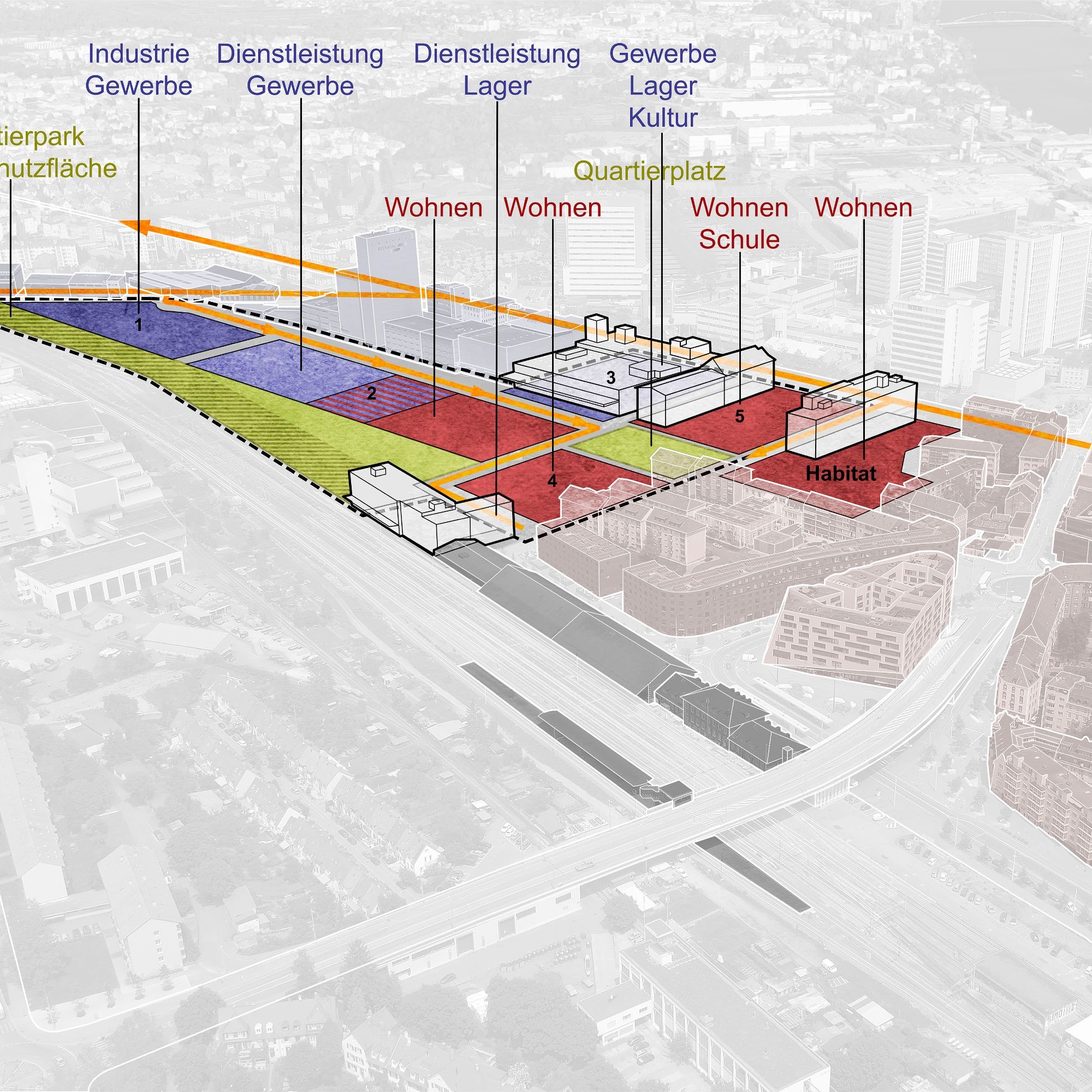 Planung neuer Stadtteil Volta Nord Basel