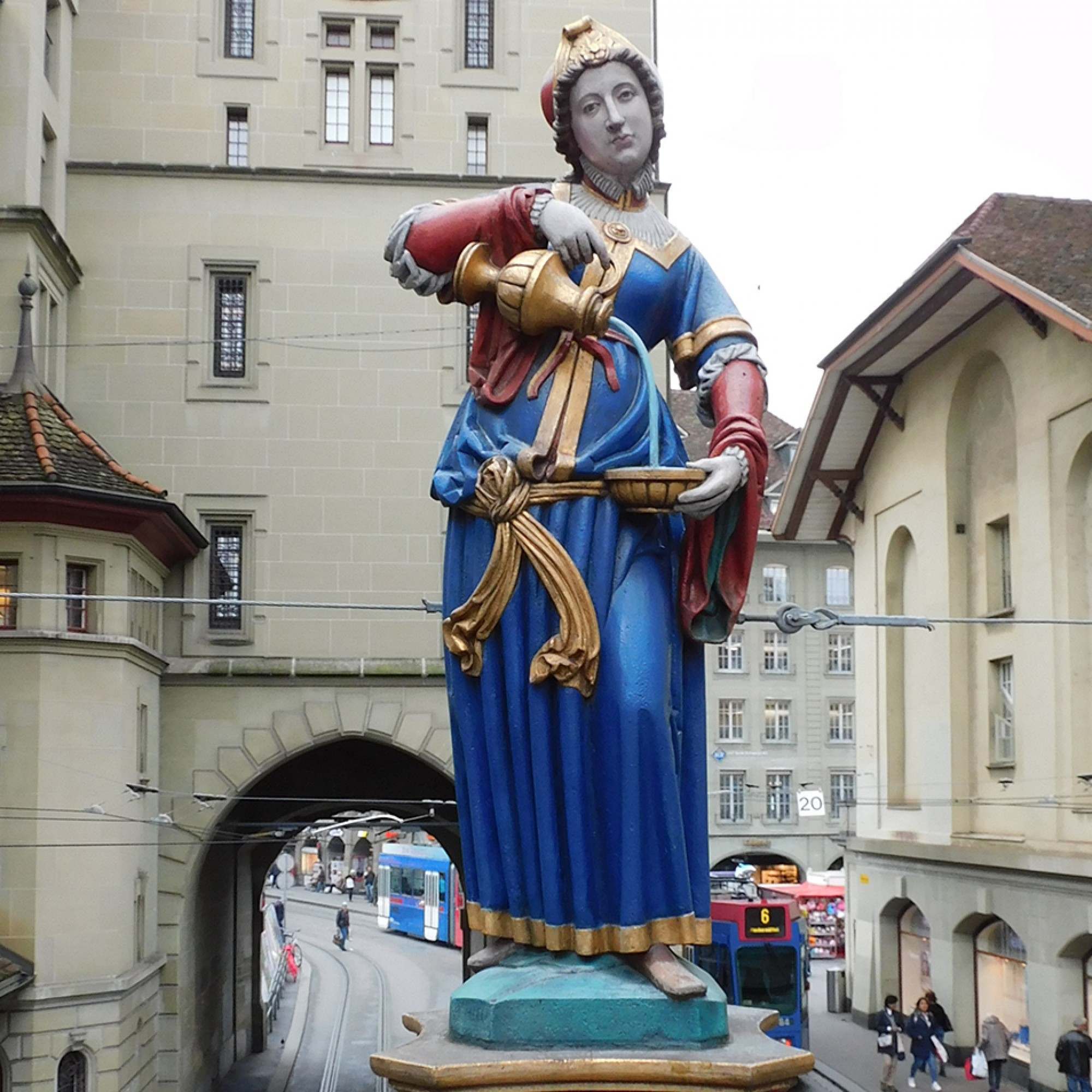 Figur des Anna-Seiler-Brunnens in Bern