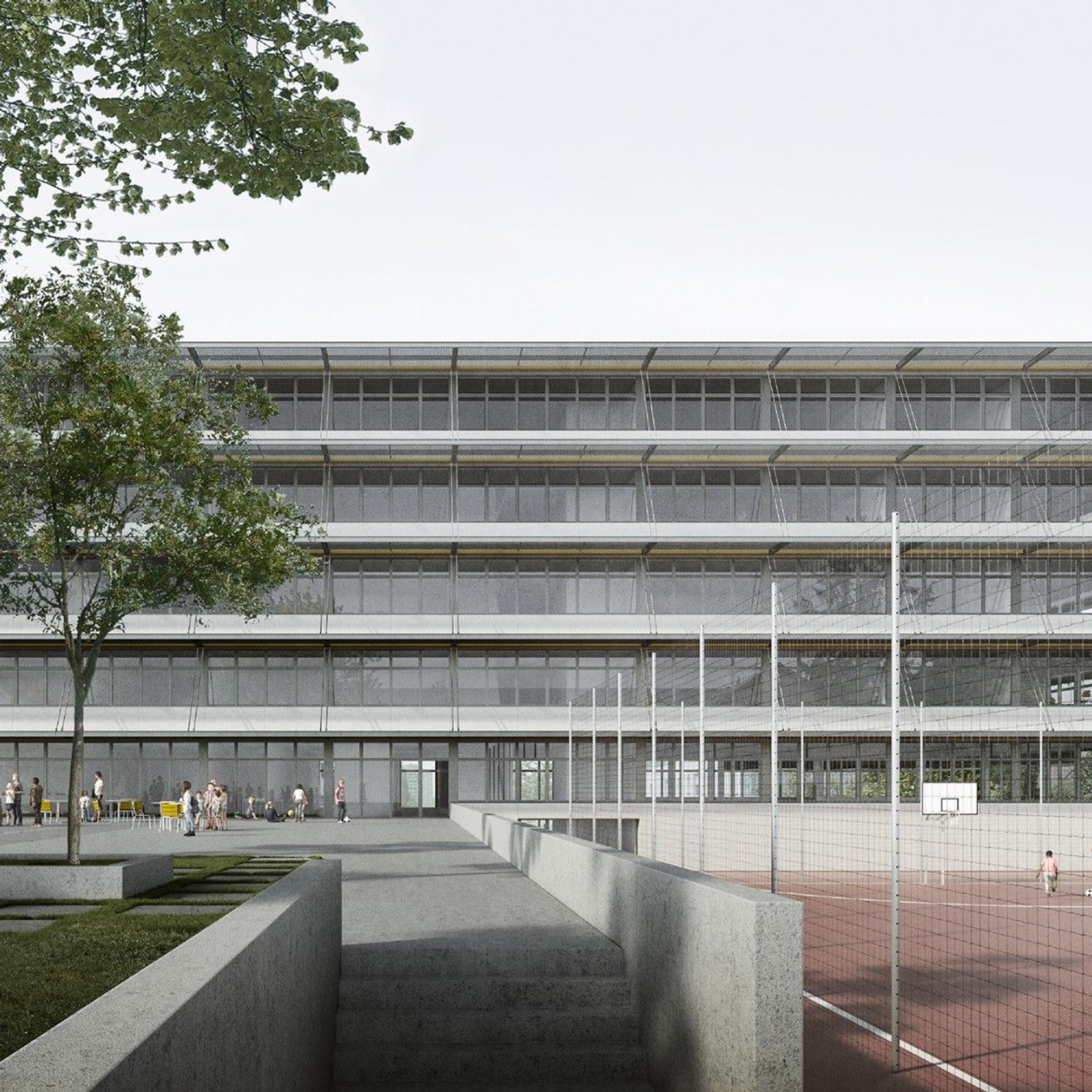 Ersatzneubau Schulanlage Borrweg Quartier Friesenberg Zürich