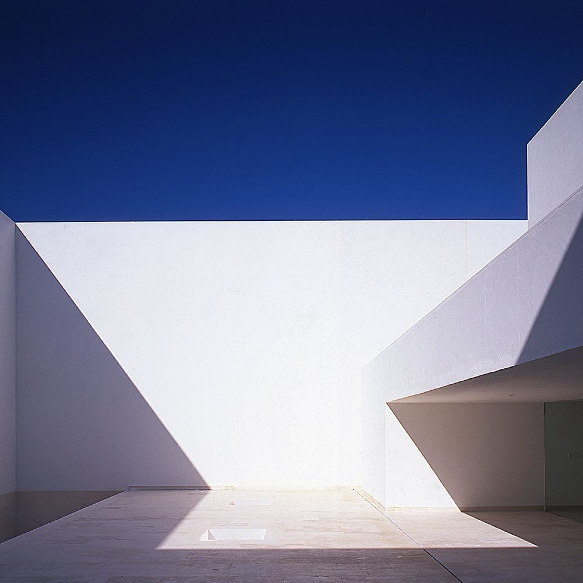 Innenhof des Guerrero Haus, Zahora, Spanien, Alberto Campo Baeza.