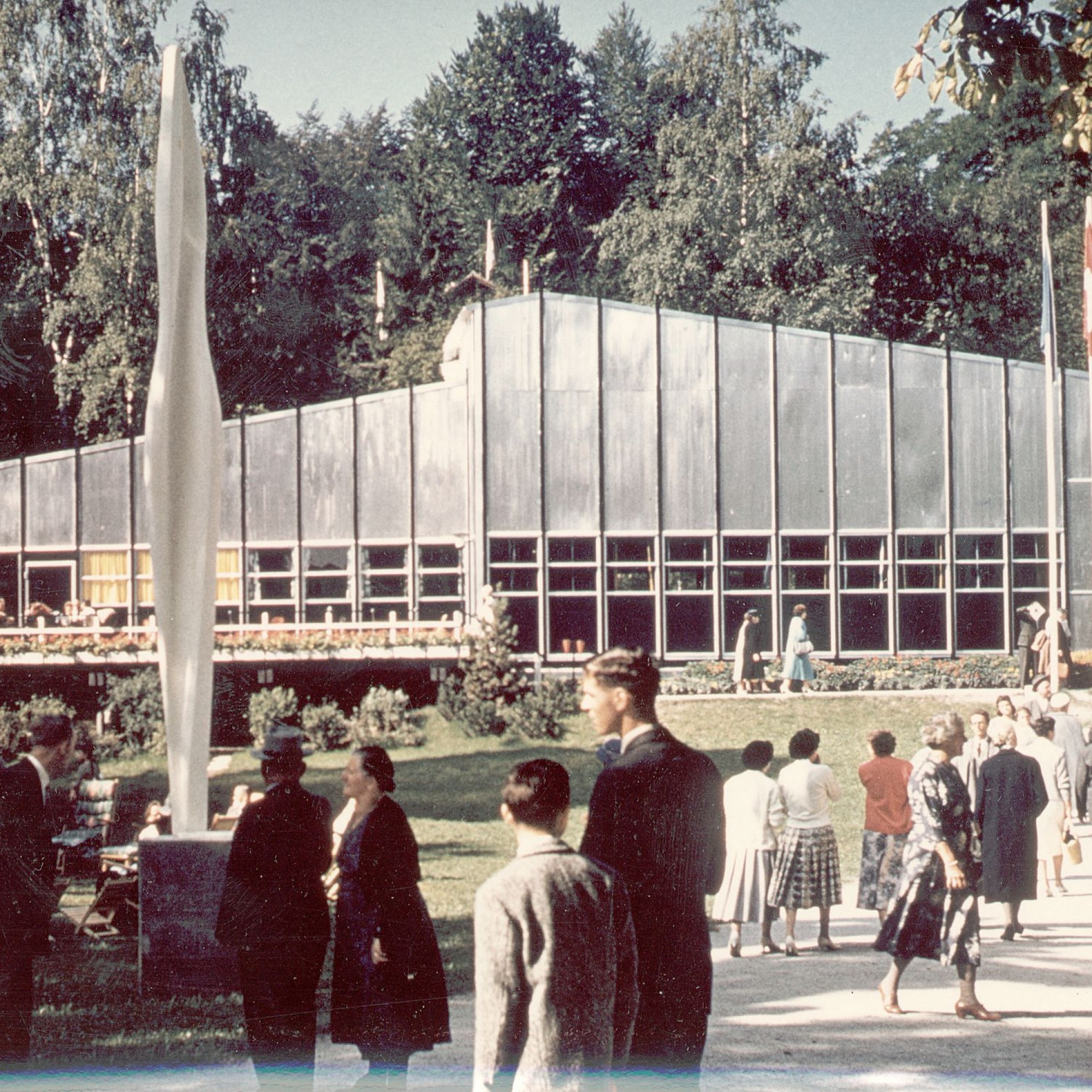 Clubaus an der Saffa 1958, historische Aufnahme.