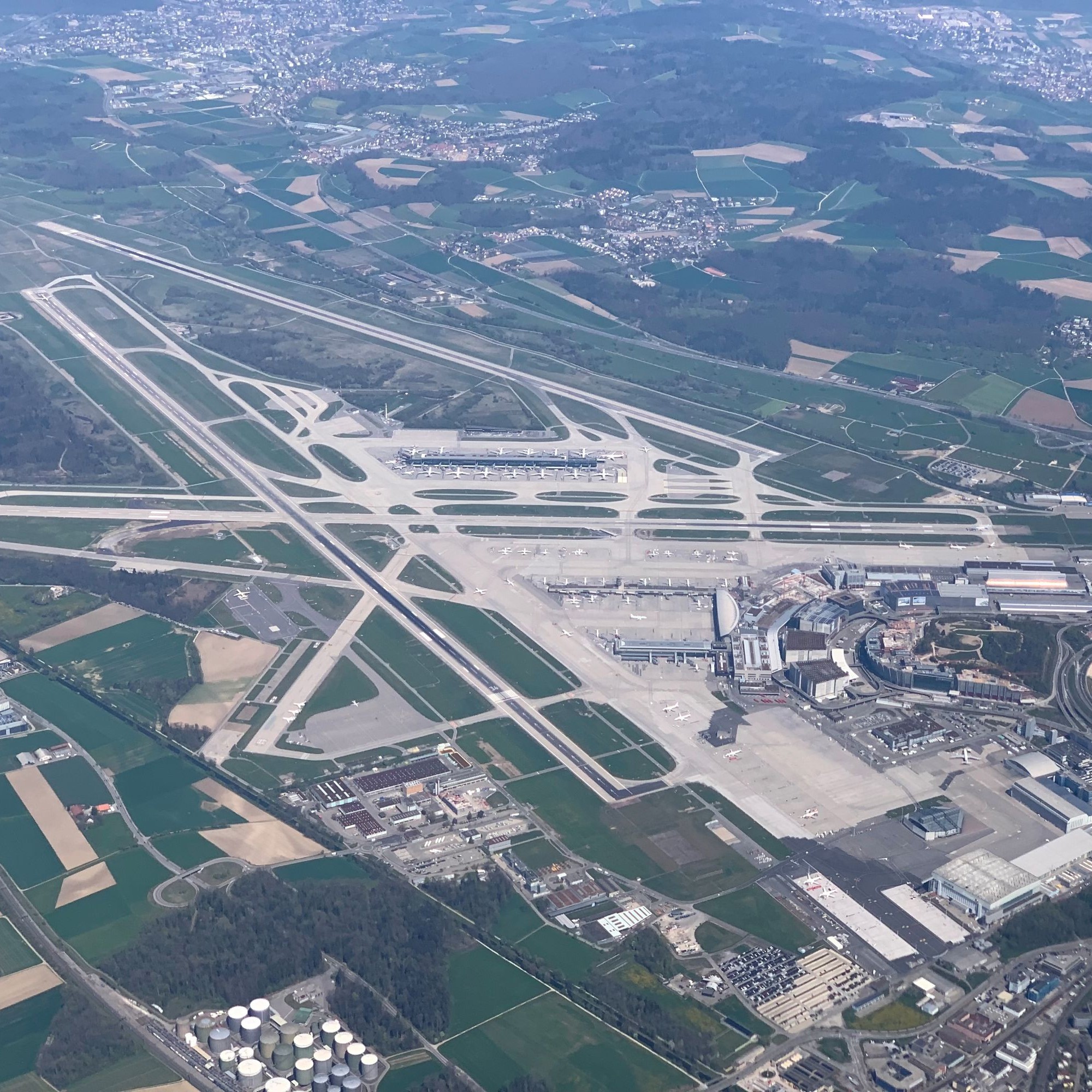 Luftbild Flughafen Zürich