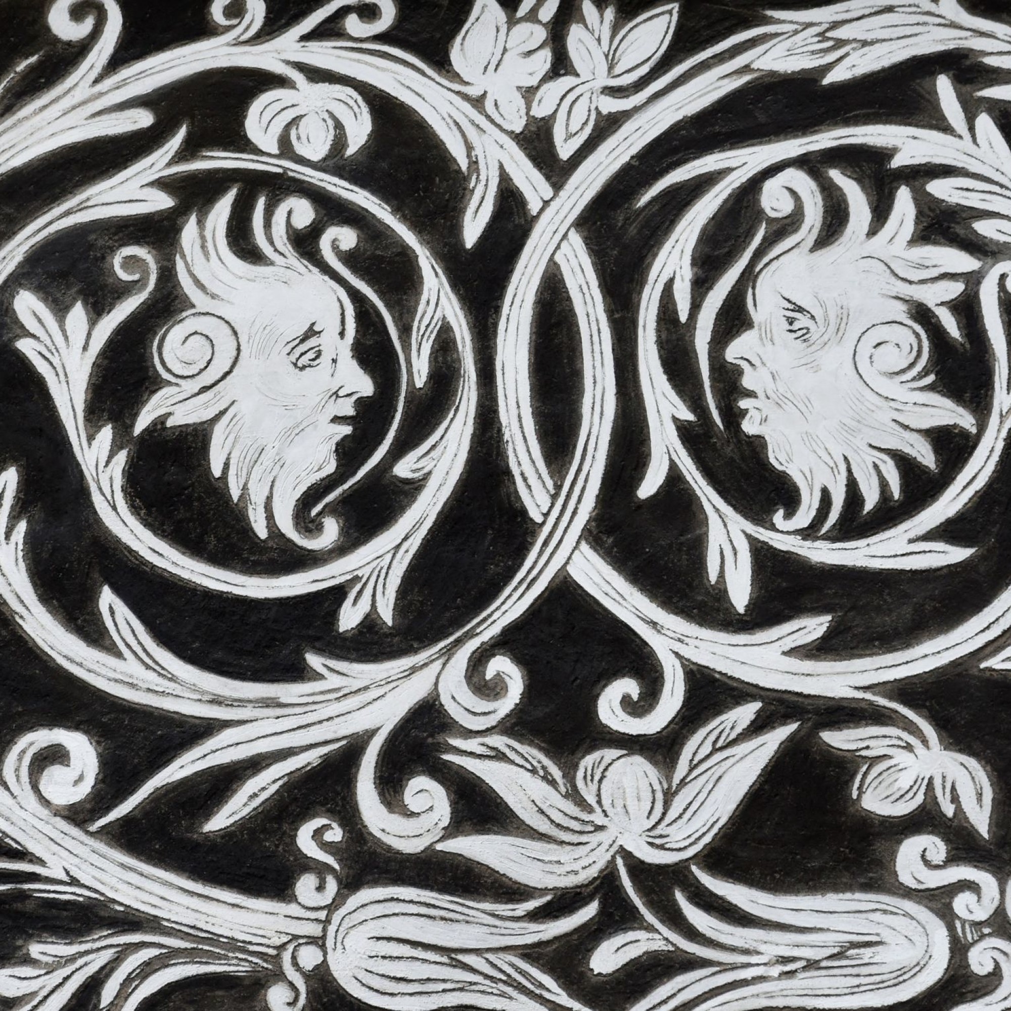 Sgraffito, Detail.