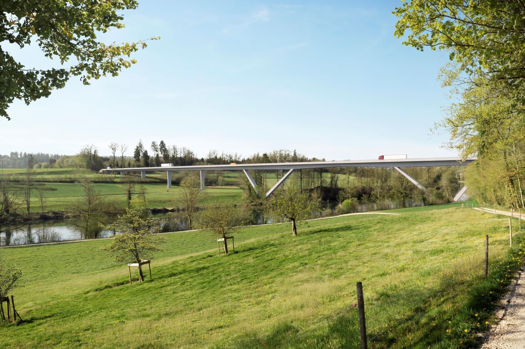 Visualisierung neue Aarebrücke