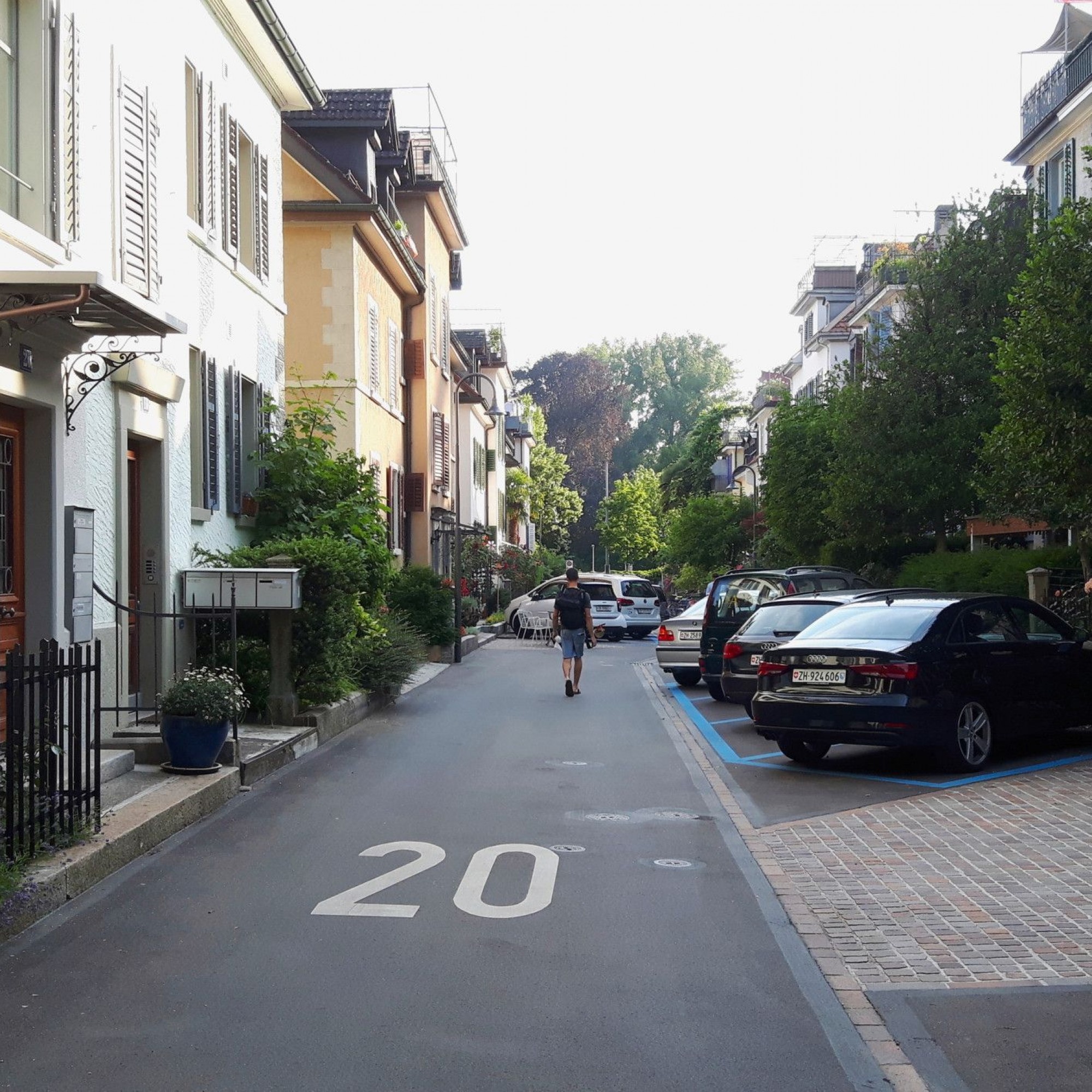 Strassenzug in Zürich