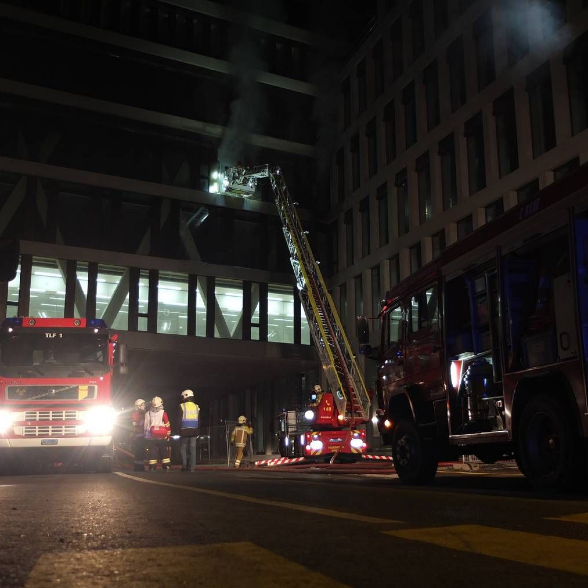 Grossbrand bei FHNW-Campus von 2013