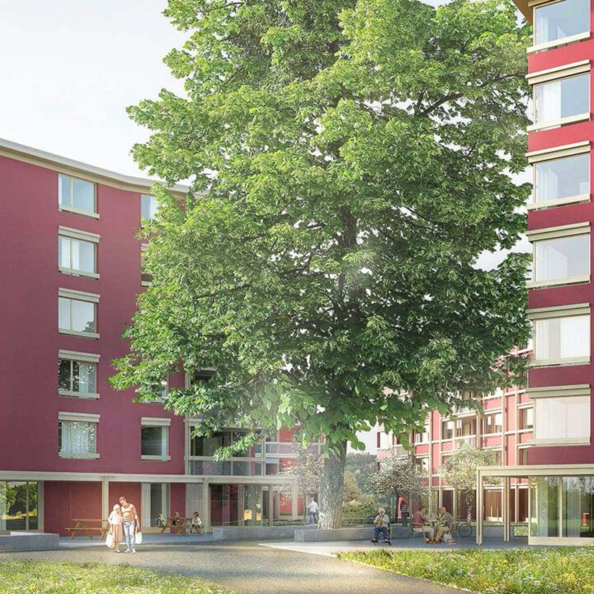 Visualisierung Neubau in Alterssiedlung Espenhof in Albisrieden