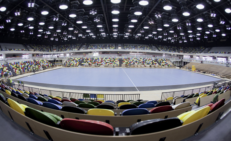 Halle für Handball.