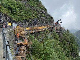 Bauarbeiten an der Bristenstrasse