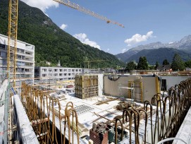 Baustelle Kantonsspital Uri in Altdorf