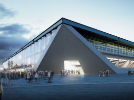 Visualisierung neues Fussball-Stadion in Lausanne