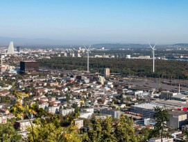 Visualisierung Windturbinen in Muttenz