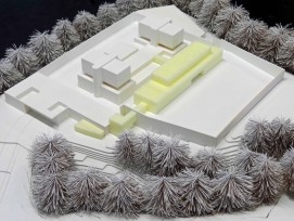 Modell der Justizvollzugsanstalt Bostadel