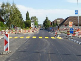 Strassenbaustelle in Schafisheim